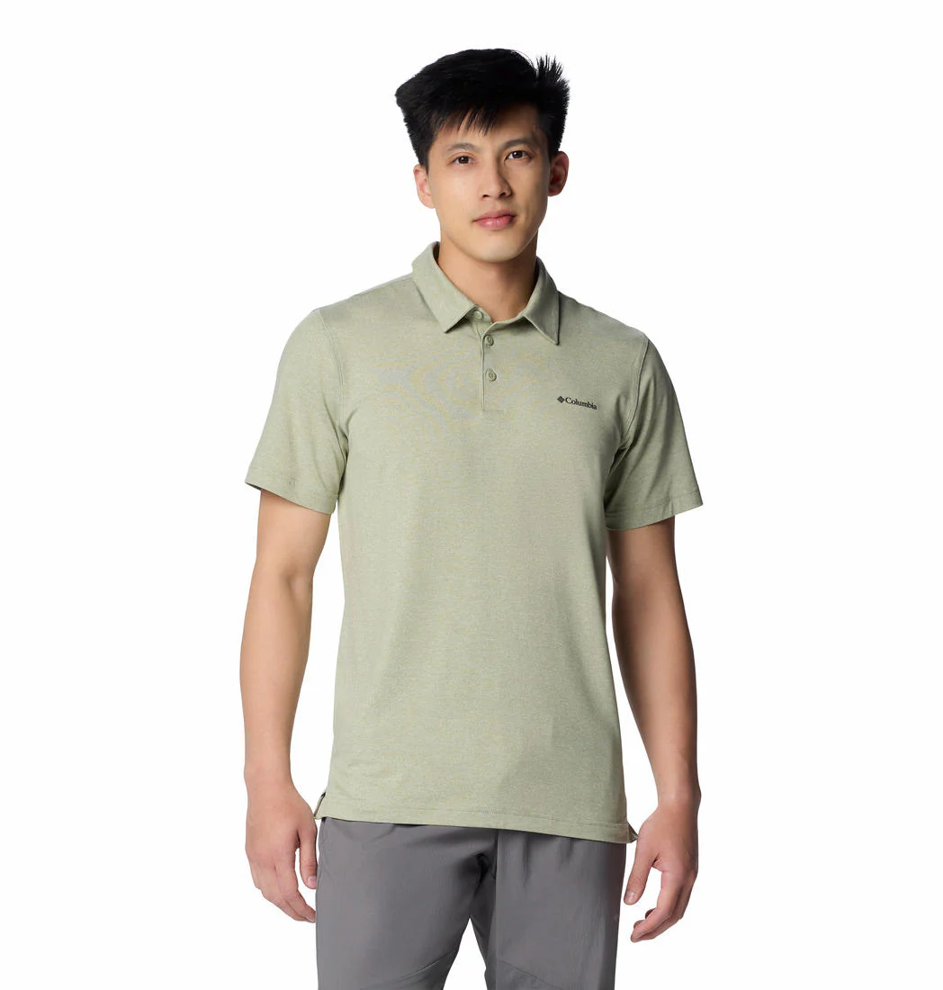 Columbia Men Green Tech Trail Polo (Sun Protection)