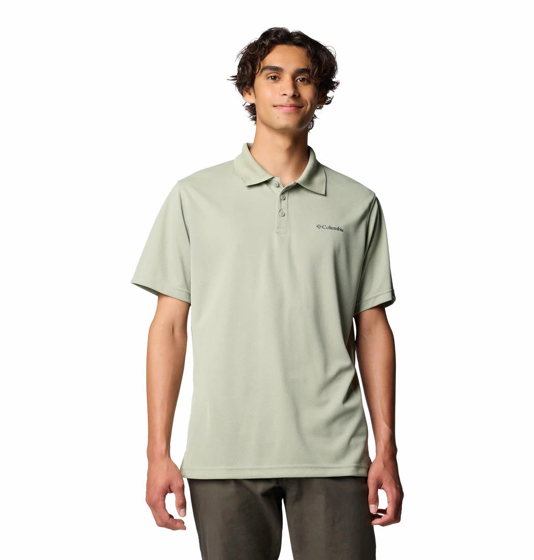 Columbia Men Green Utilizer Polo (Sun Protection)