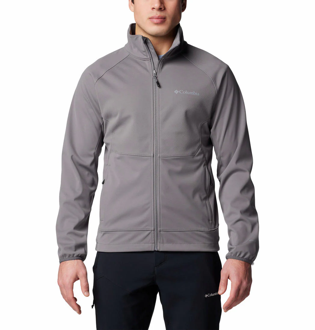Columbia Men Grey Canyon Meadows II Softshell