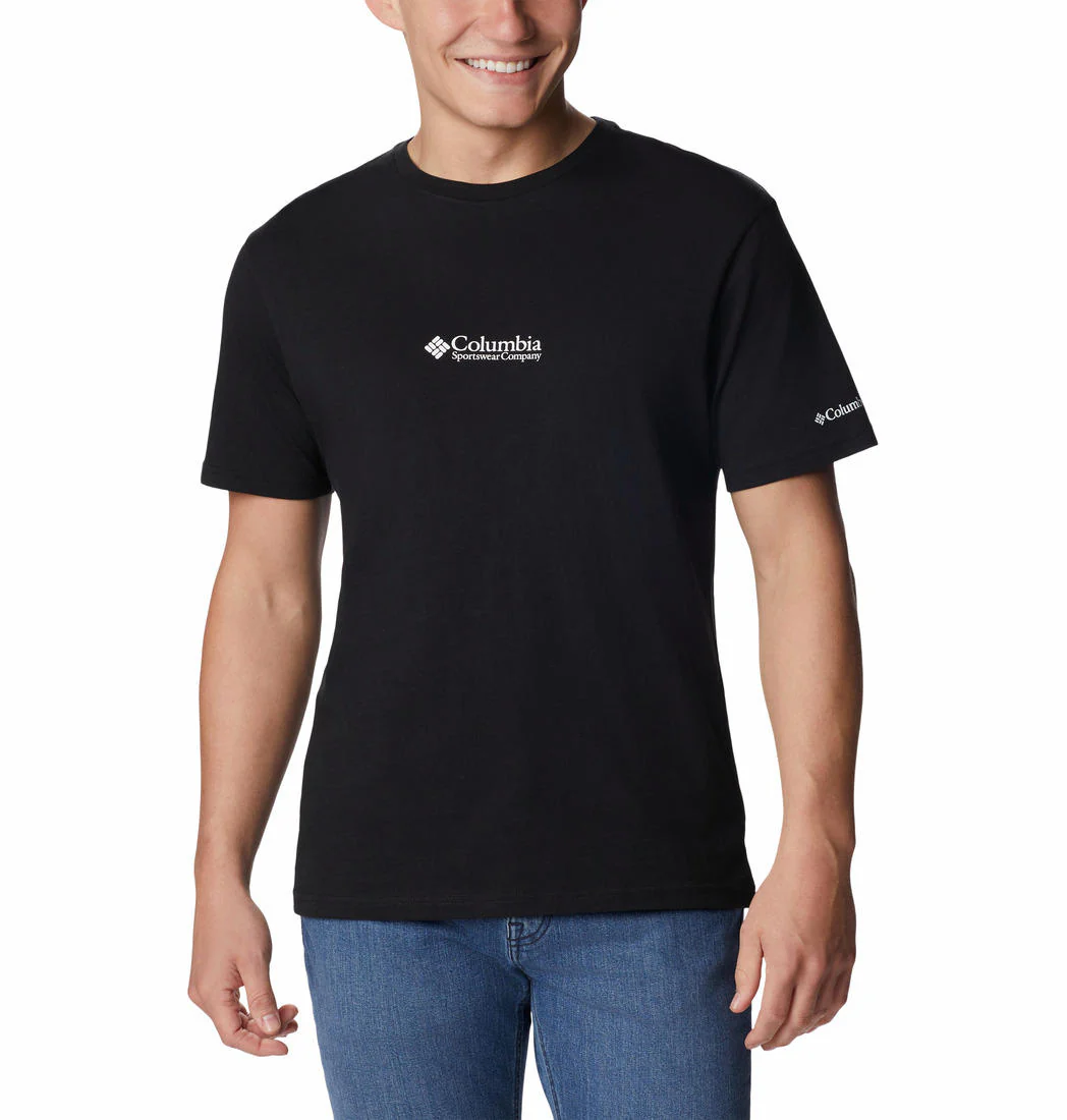 Columbia Men Grey CSC Basic Logo Short Sleeve
