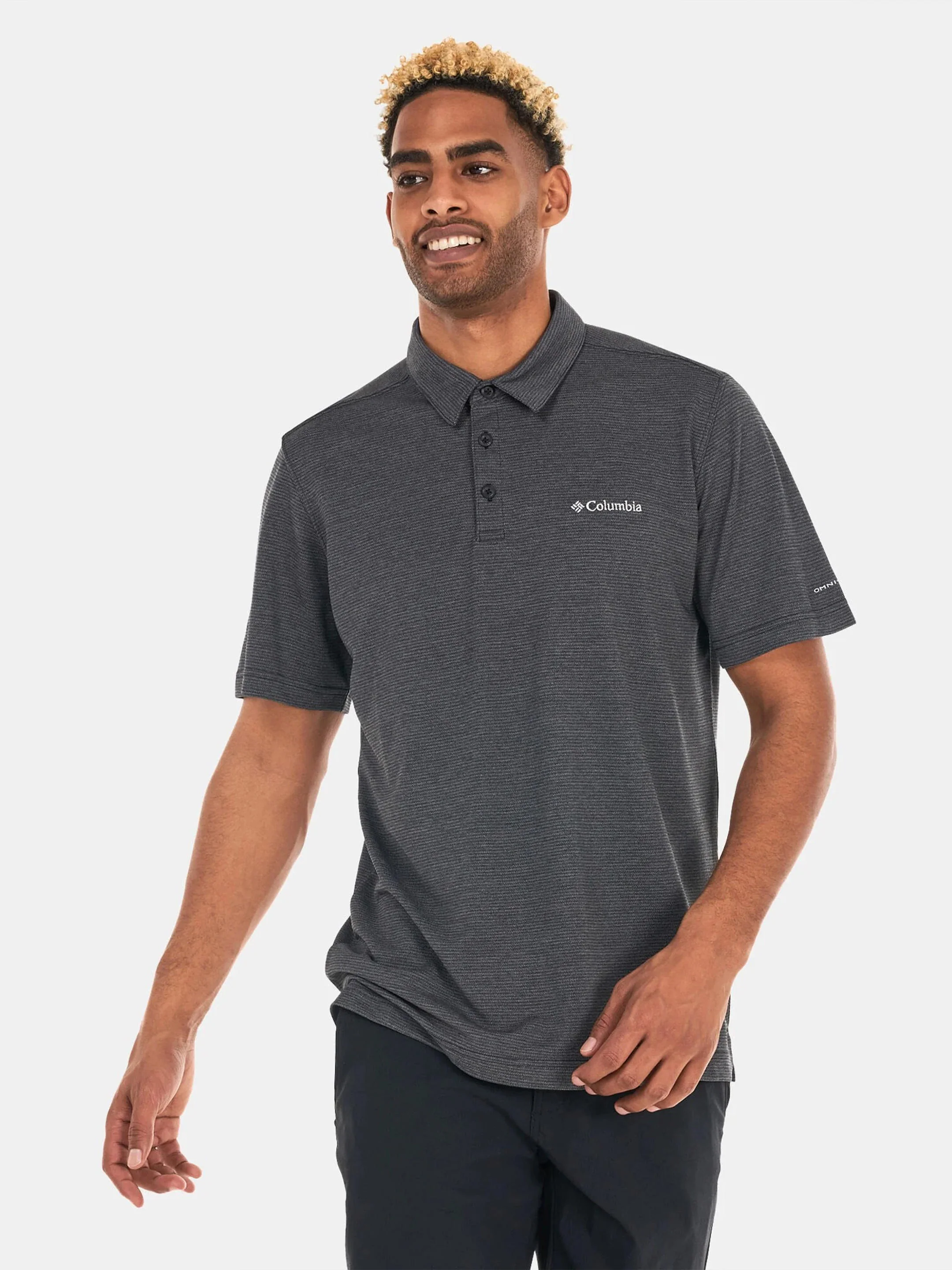 Columbia Men Black Havercamp Pique Polo