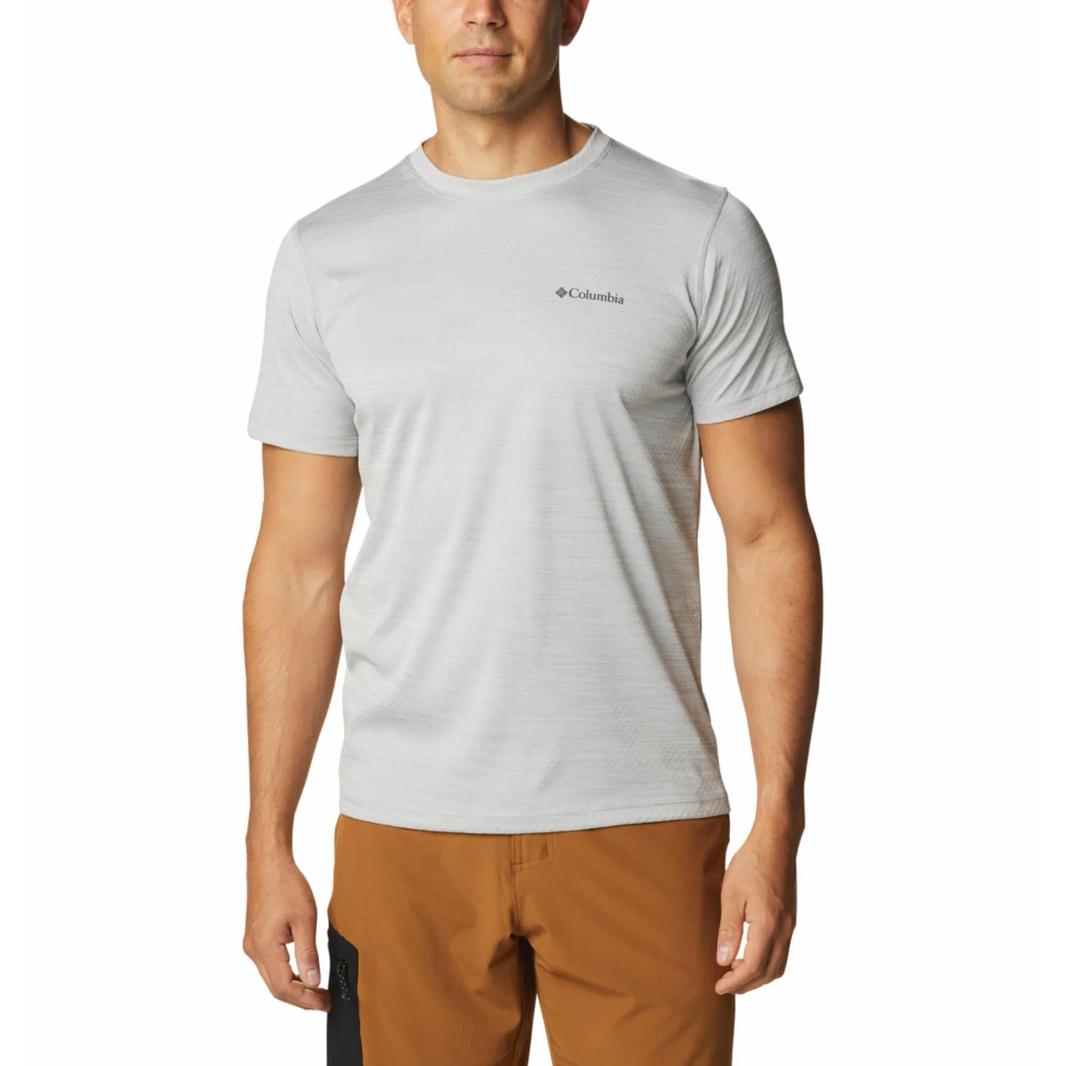 Columbia Men Grey Zero Rules Short Sleeve Shirt