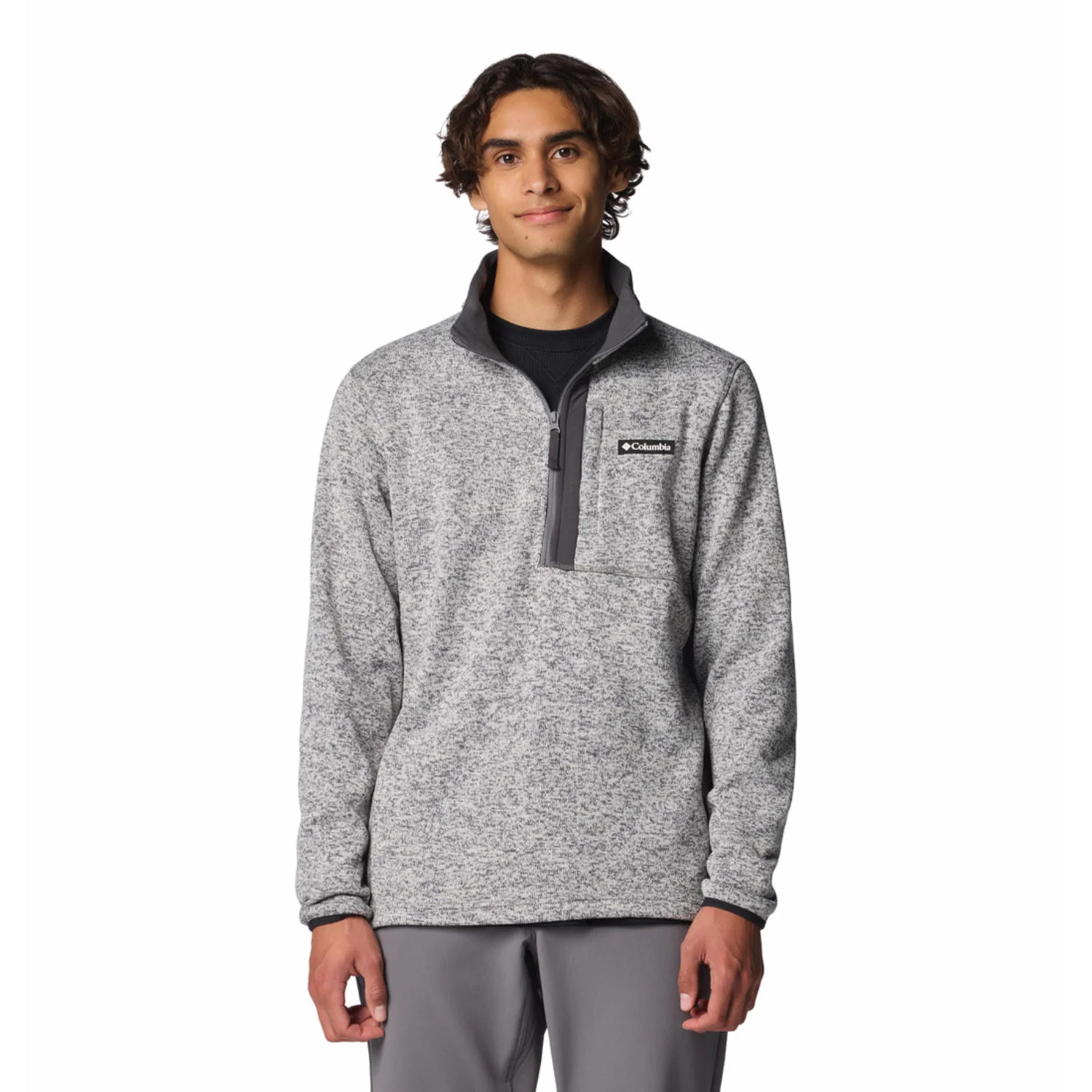 Columbia Men Grey Sweater Weather Half Zip