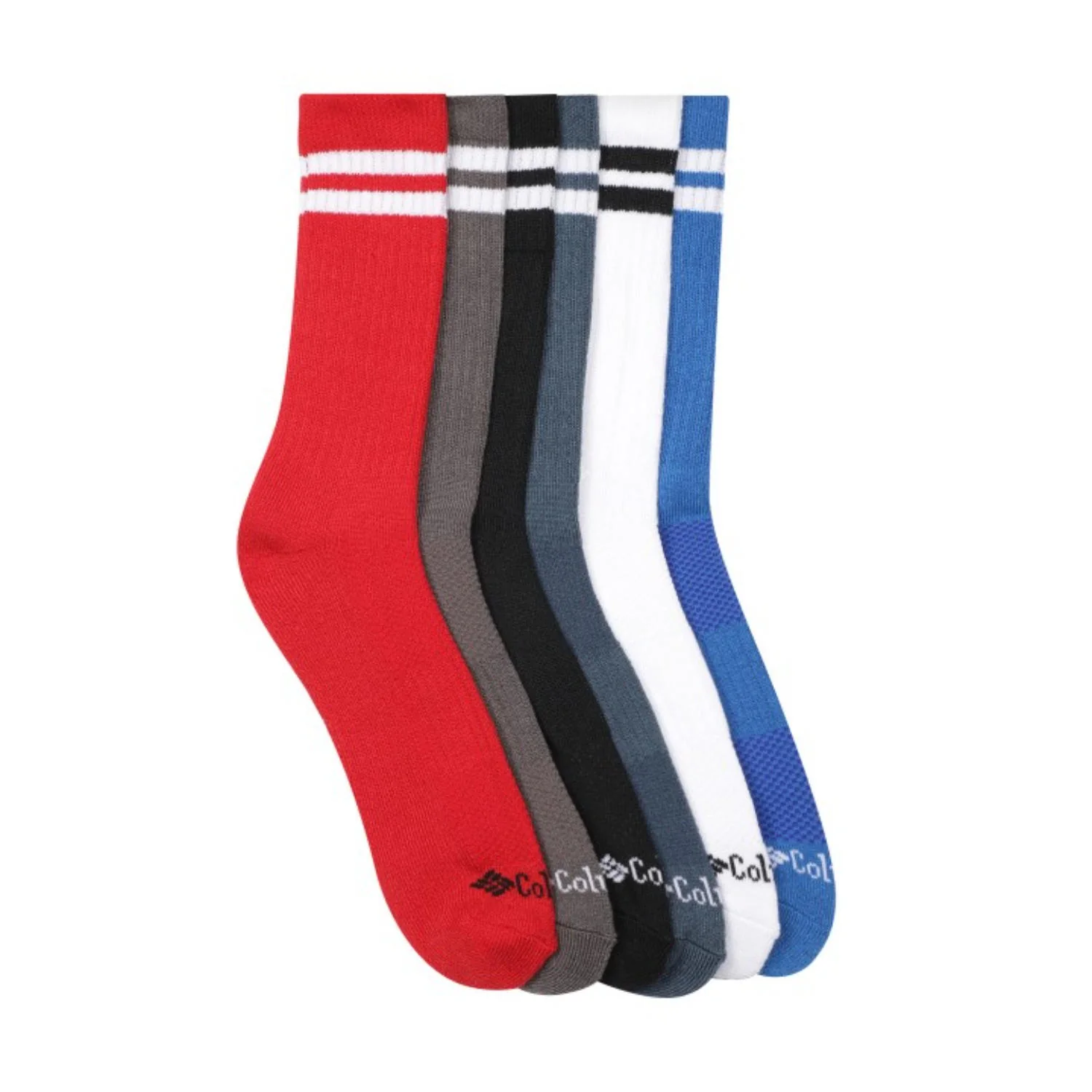 Columbia Men Multi COLOR WOW CREW (6 Pair) (Non Returnable)