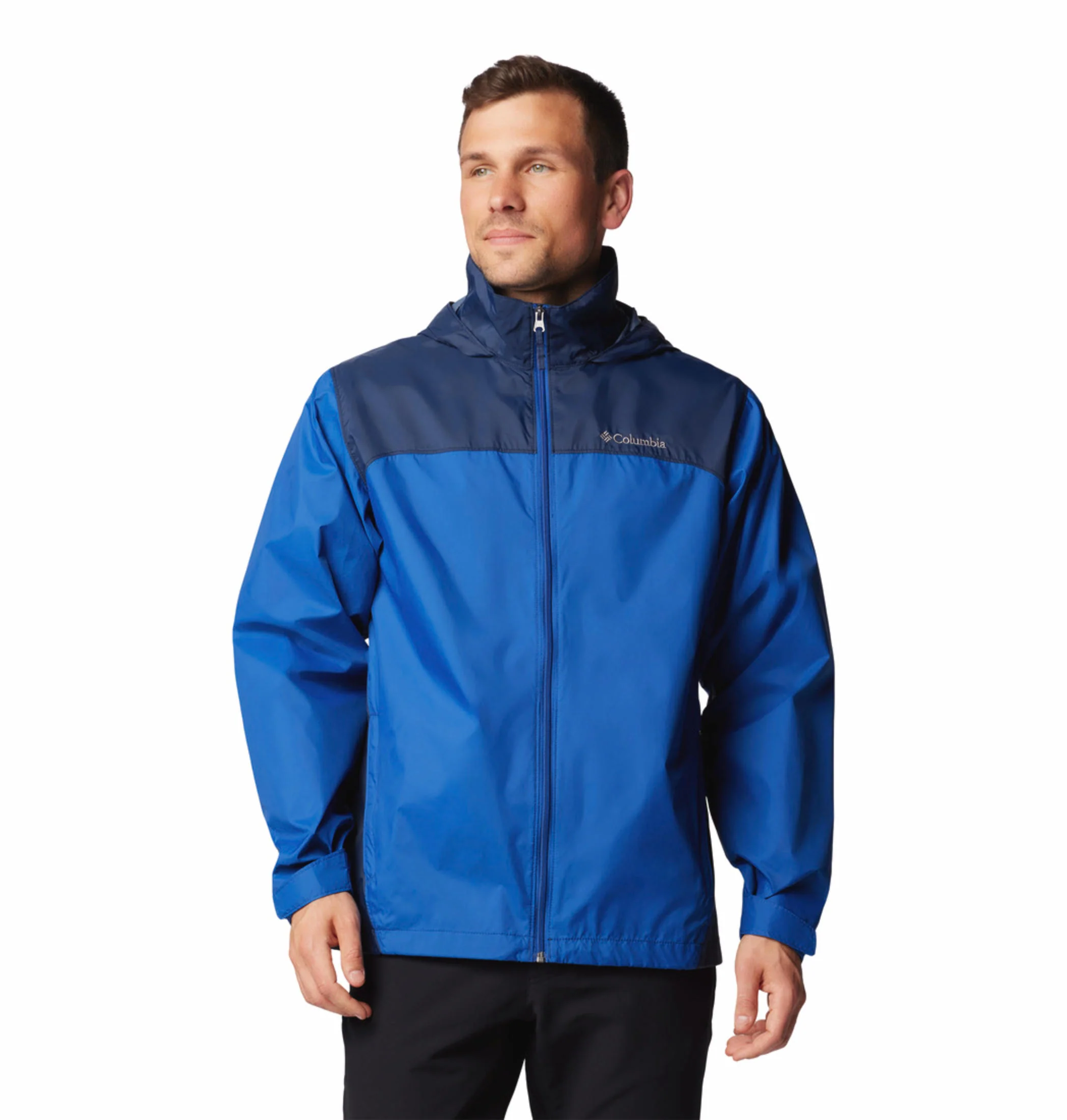 Columbia Men Blue Glennaker Lake II Rain Jacket