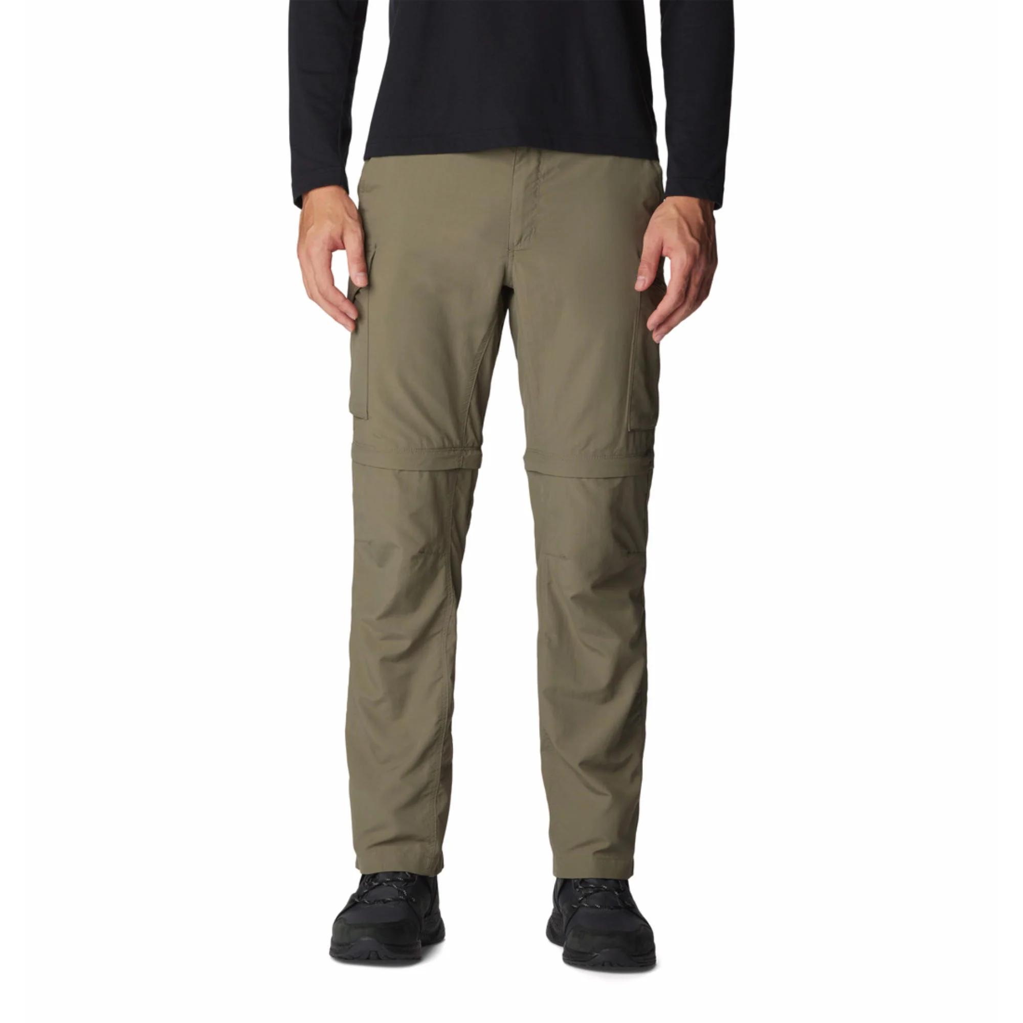 Columbia Men Green Silver Ridge Convertible Pant (Sun Protection)