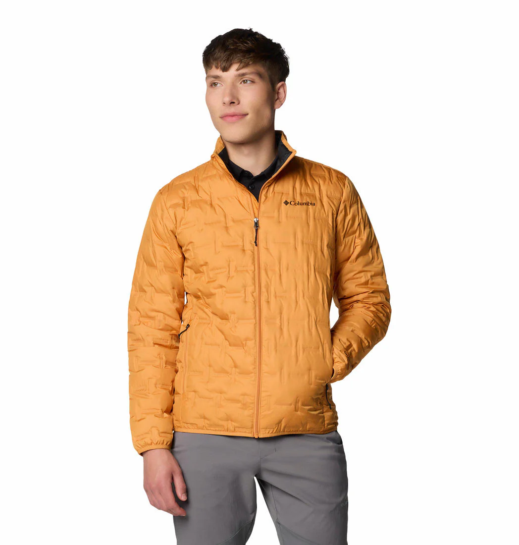 Columbia Men Orange Delta Ridge II Down Jacket