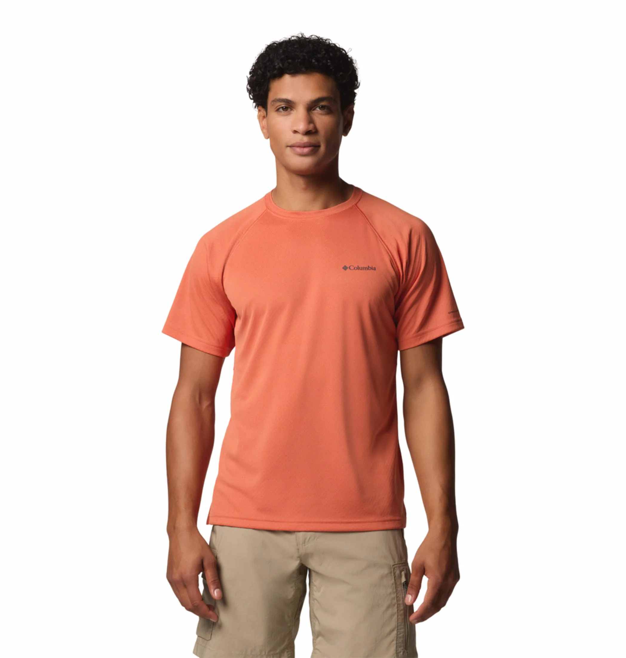 Columbia Men Red Alpine Chill Pro SS Crew (Sun Protection)