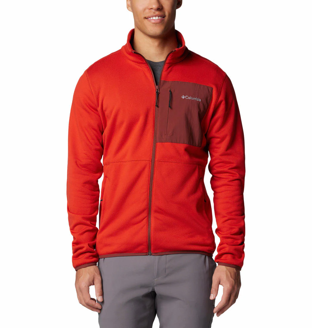 Columbia Men Red Columbia Hike Full Zip II