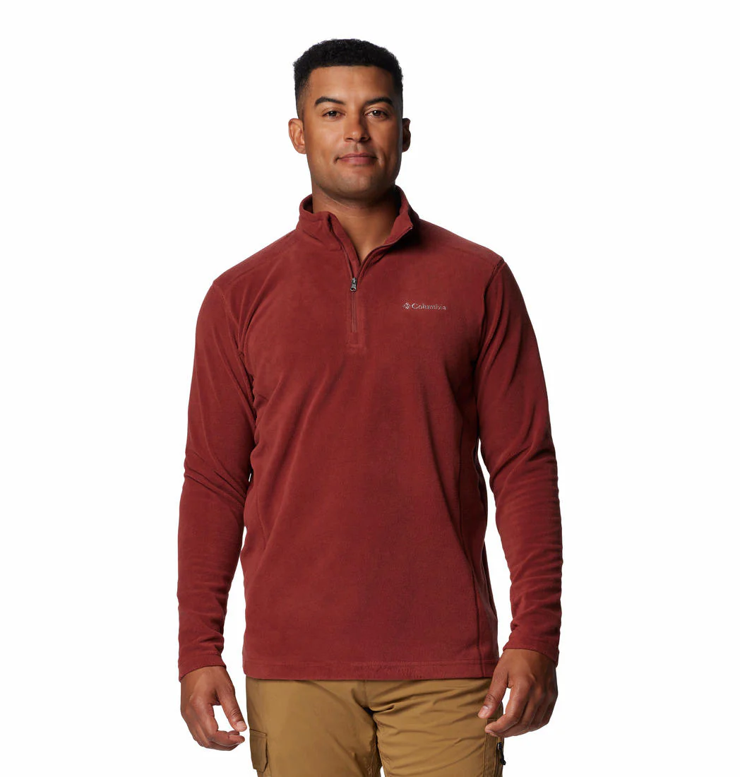 Columbia Men Red Klamath Range II Half Zip