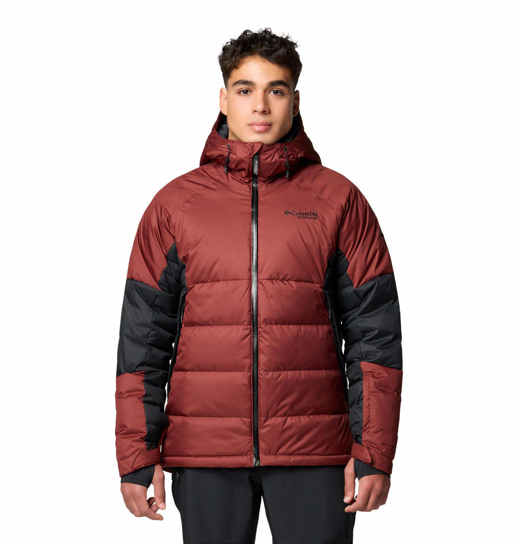 Columbia Men Red Roaring Fork II Down Jacket