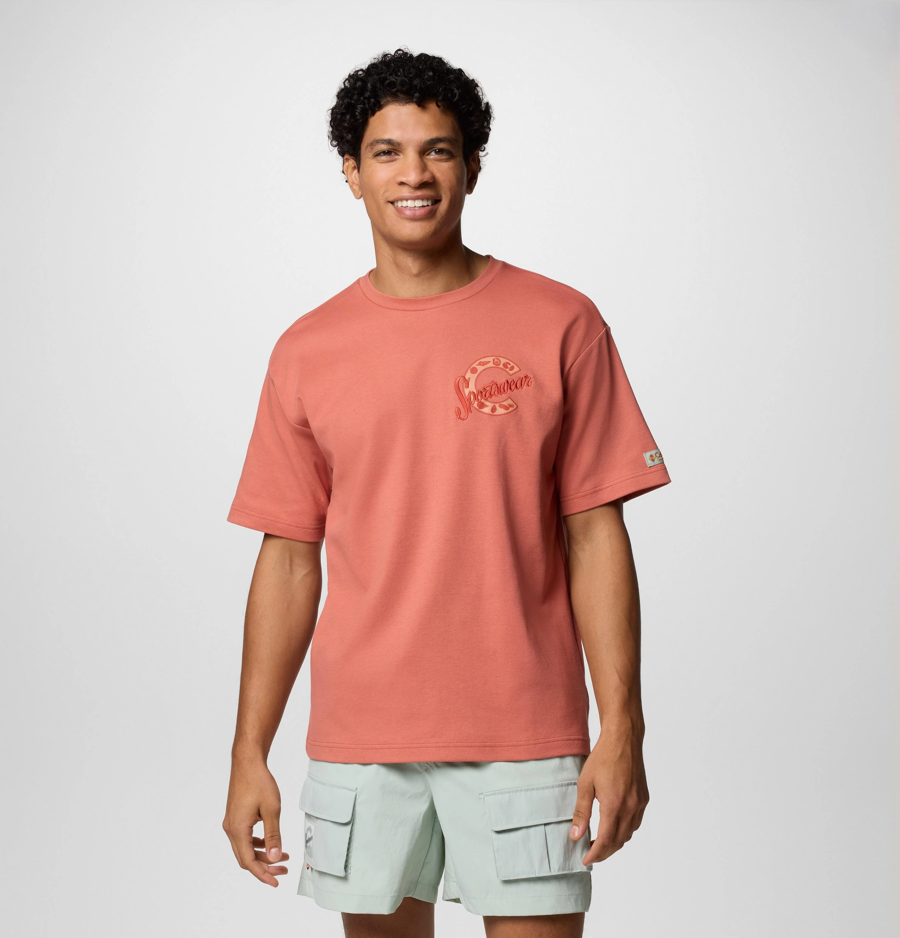 Columbia Men Red CSC Heritage Graphic Tee (Sun Protection)