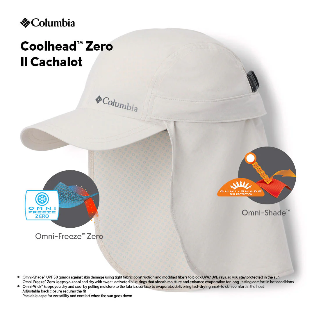 Columbia Unisex Brown Coolhead Zero II Cachalot (Sun Protection)