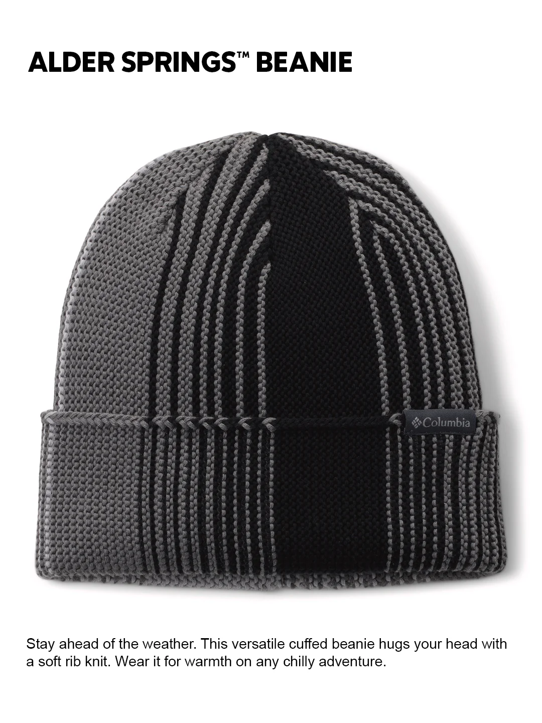 Columbia Unisex Black Alder Springs Beanie - Image 2
