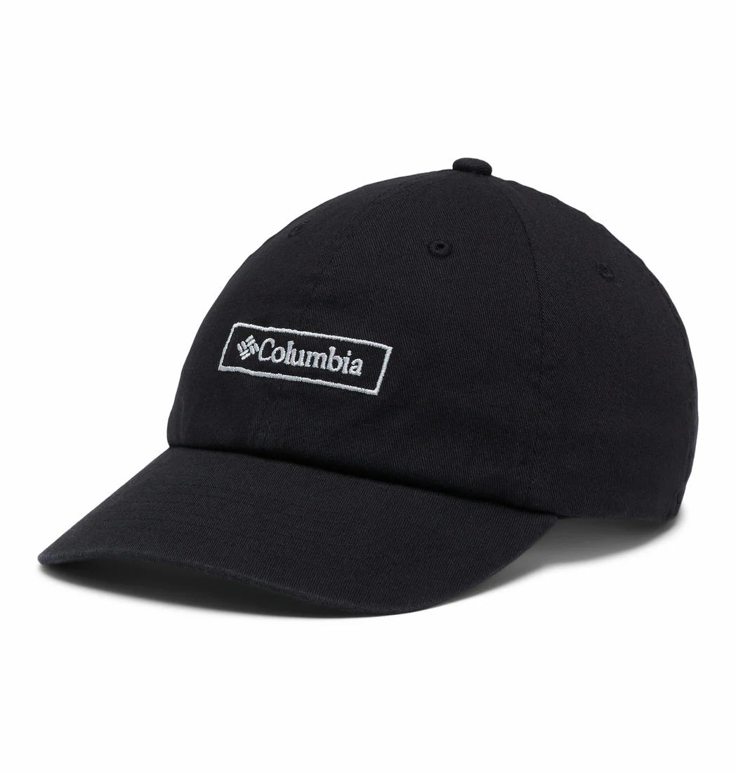 Columbia Unisex Black Columbia Logo Dad Cap