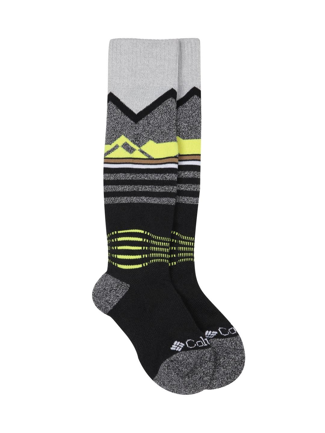 Columbia Unisex Black SOCKS MN 4P THML CREW FC 108N  (1 Pair) (Non Returnable)