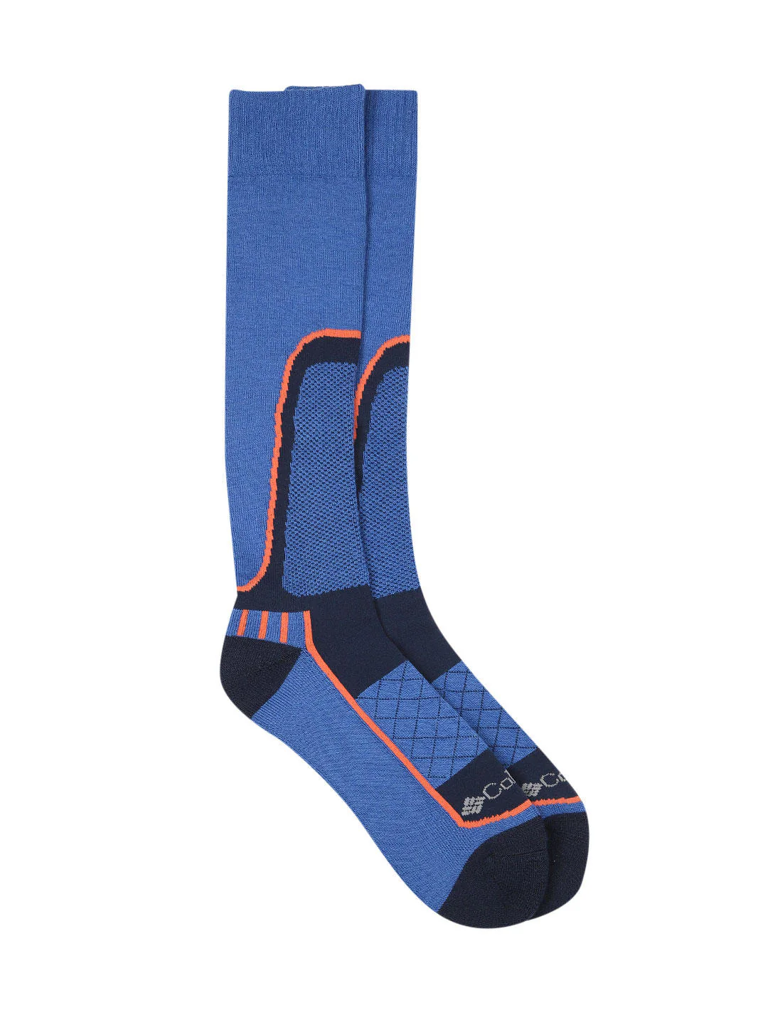 Columbia Unisex Navy Blue SOCKS UX 1P SKI OTC/LRG 1 PAIR (1 Pair) (Non Returnable)
