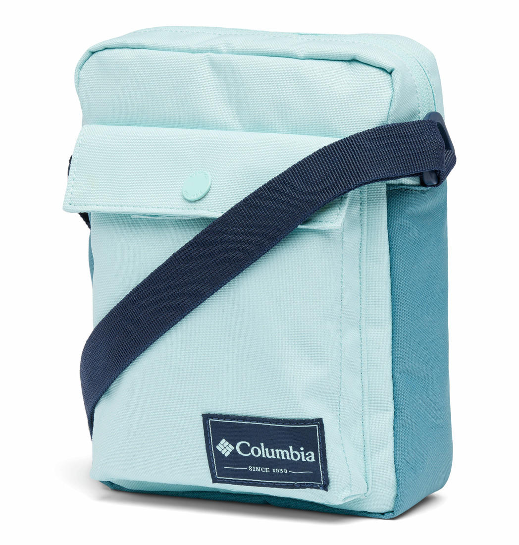 Columbia Unisex Blue Zigzag Side Bag