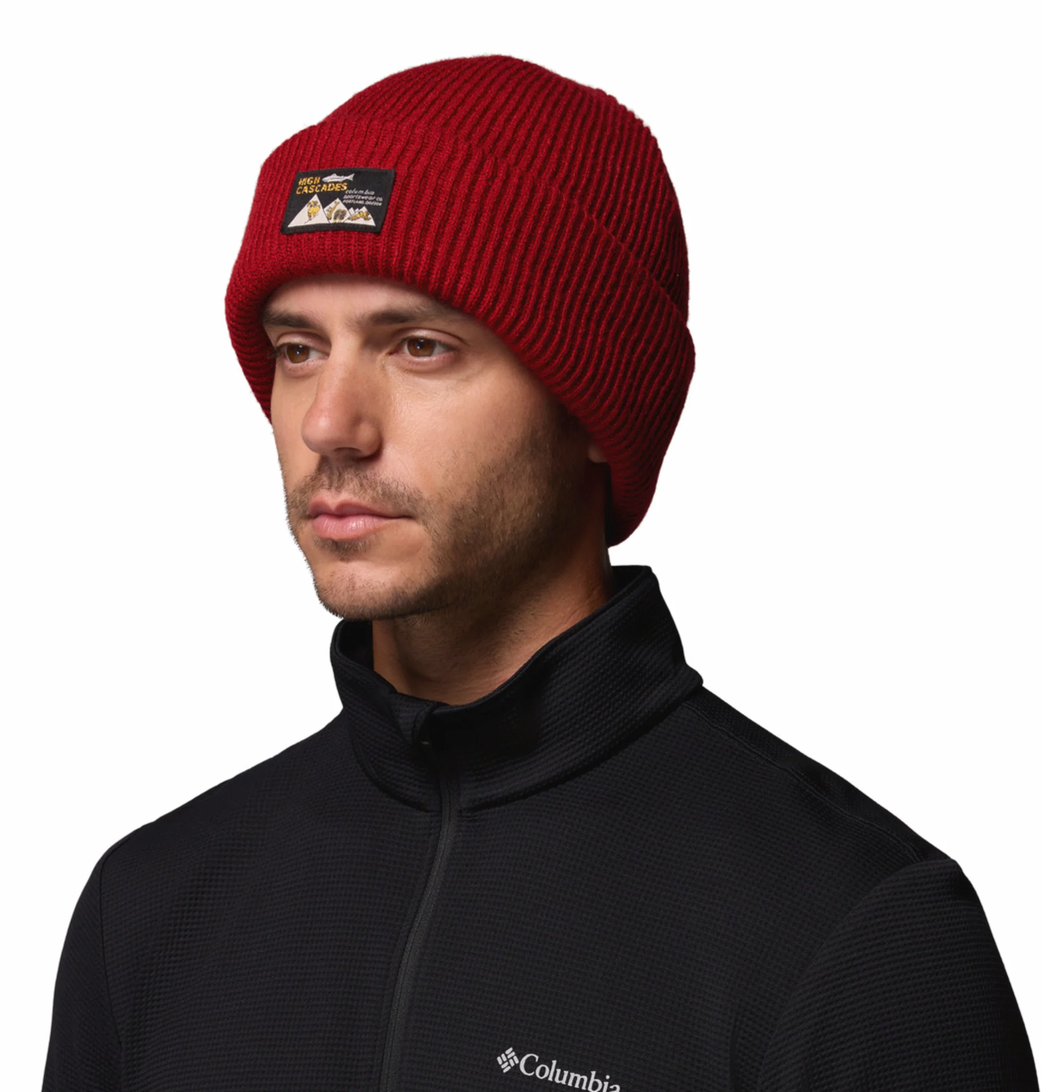 Columbia Unisex Maroon Provisions Cuffed Beanie
