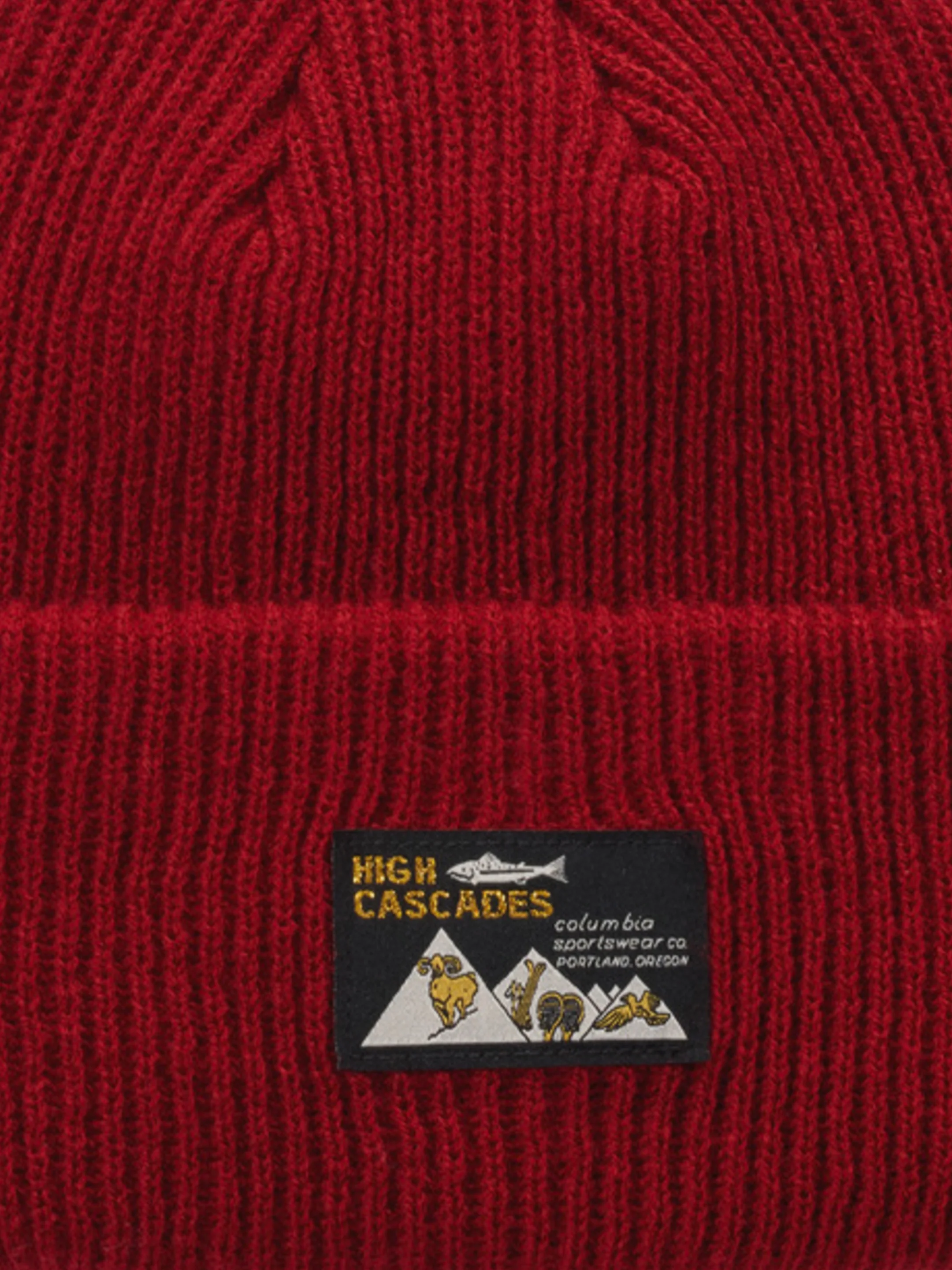 Columbia Unisex Maroon Provisions Cuffed Beanie - Image 9