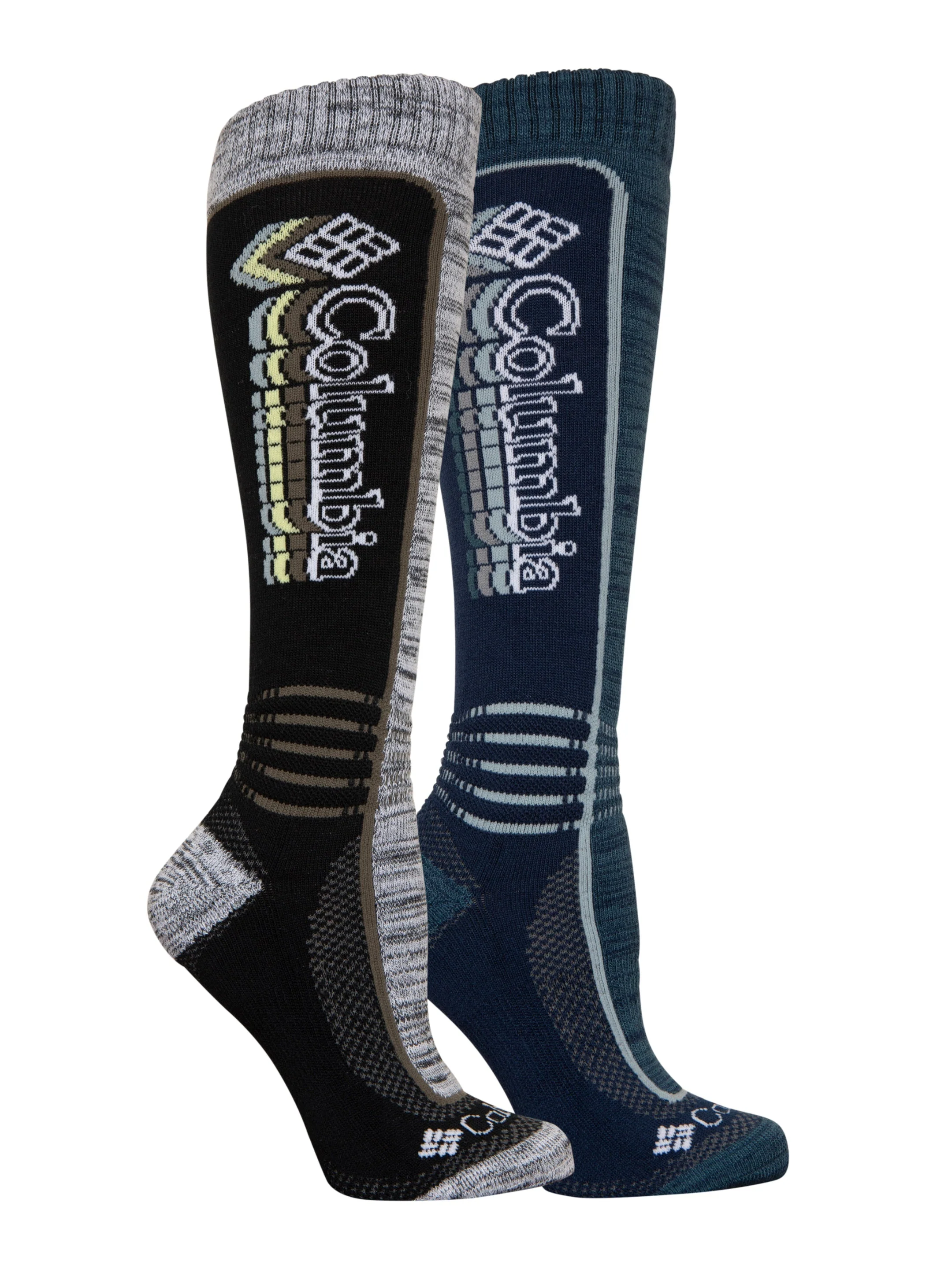 Columbia Unisex Multi Thermolite Ecomade Otc Ski Socks - Pack of 2