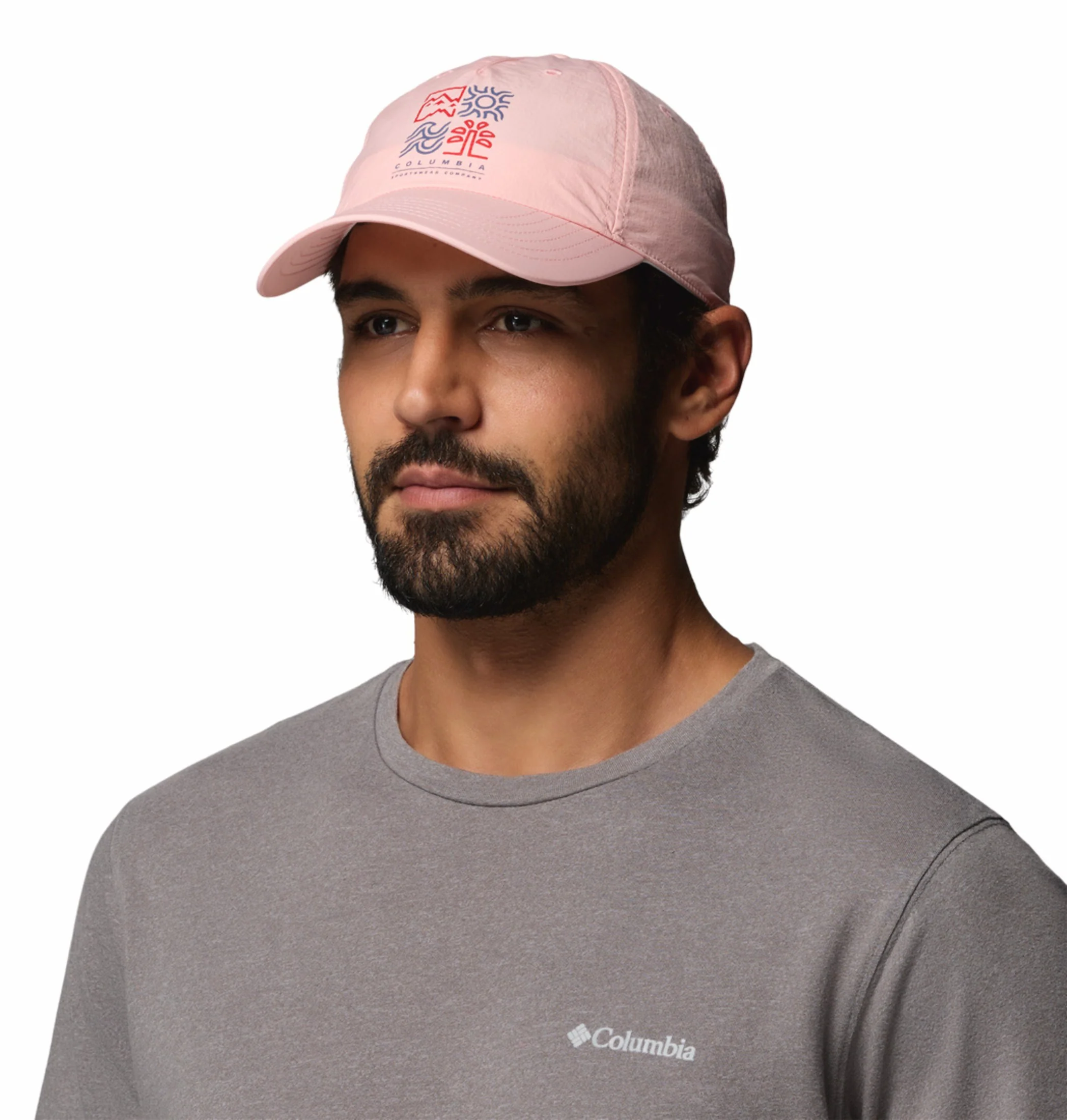 Columbia Unisex Pink Omni-Shade Spring Canyon II Ball Cap