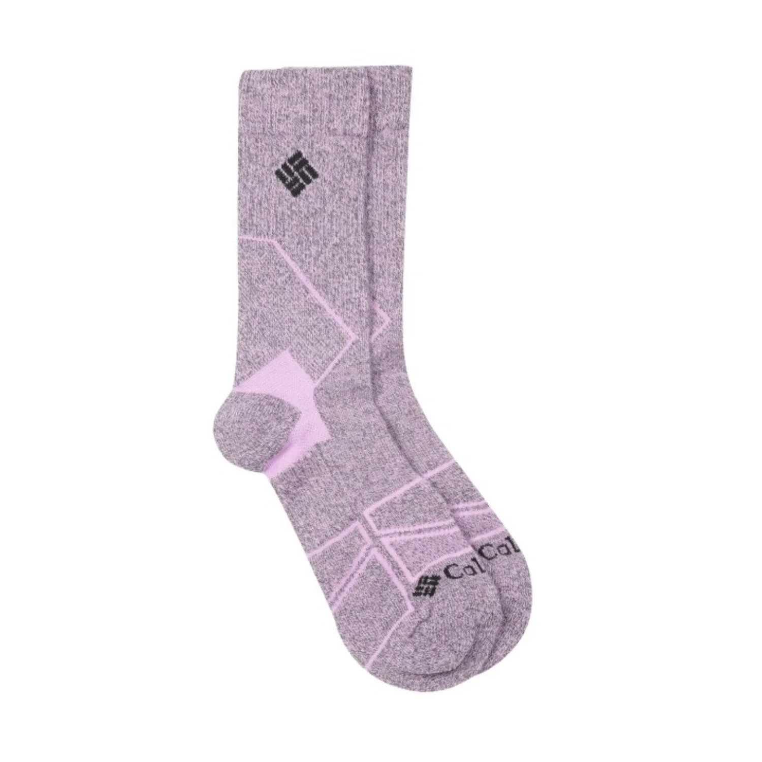 Columbia Unisex Purple HIKE CREW MEDIUM WEIGHT (1 Pair) (Non Returnable) - Image 2