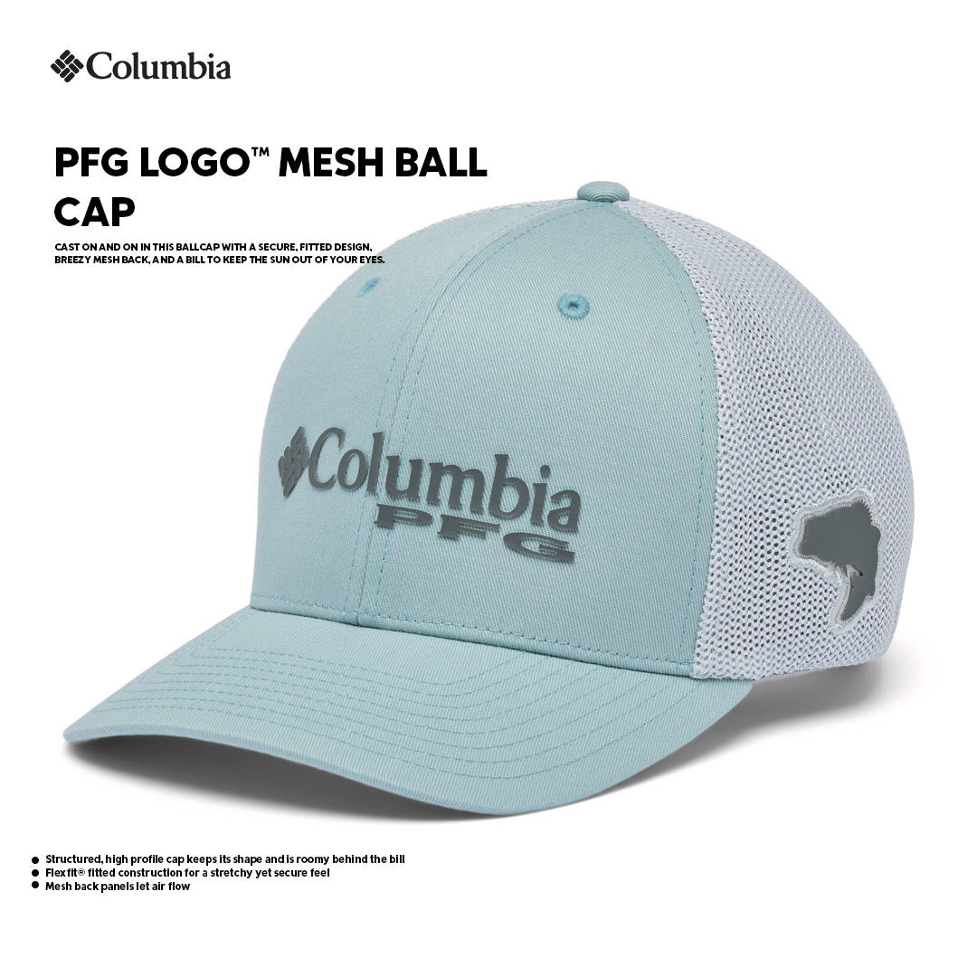 Columbia Unisex Blue PFG Mesh Ball Cap