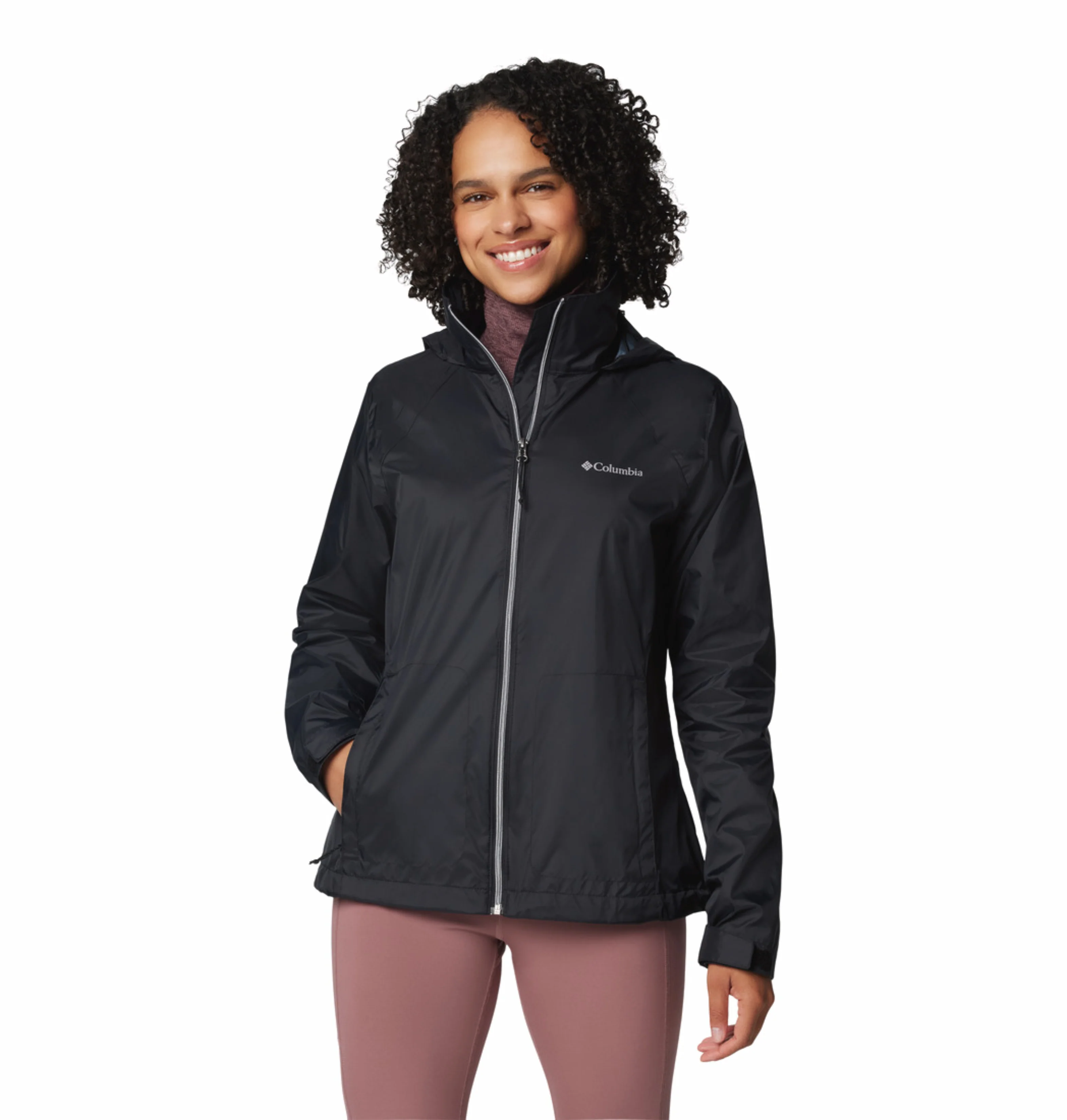 Columbia Women Black Omni-Shield Switchback IV Rain Jacket