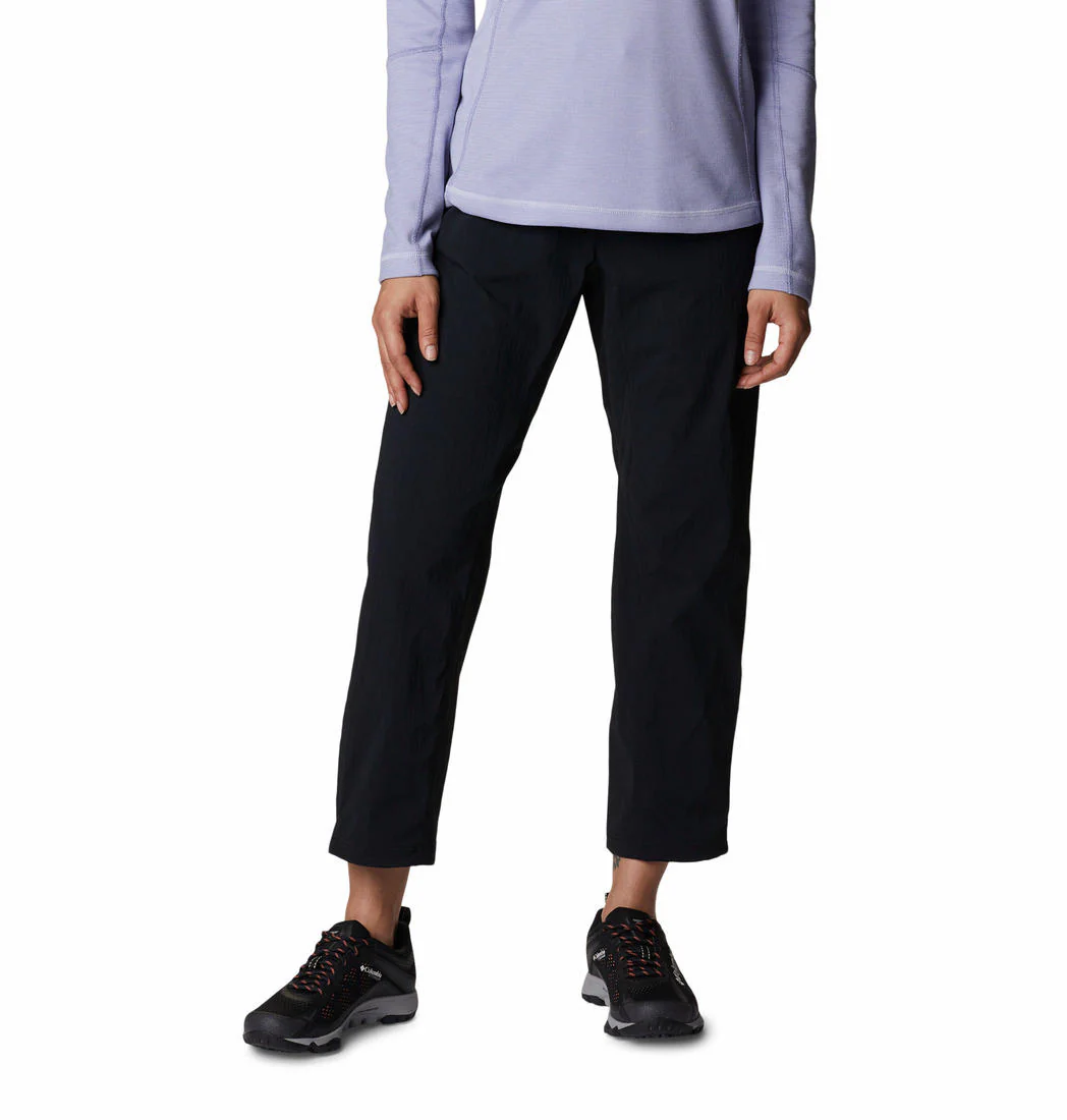 Columbia Women Black W Titan Pass Lightweight Pant (Sun Protection)