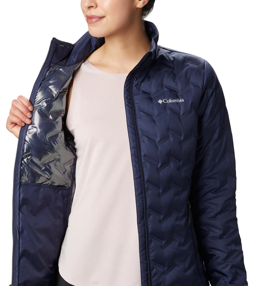 Columbia Women Navy Blue Delta Ridge Down Jacket - Image 3