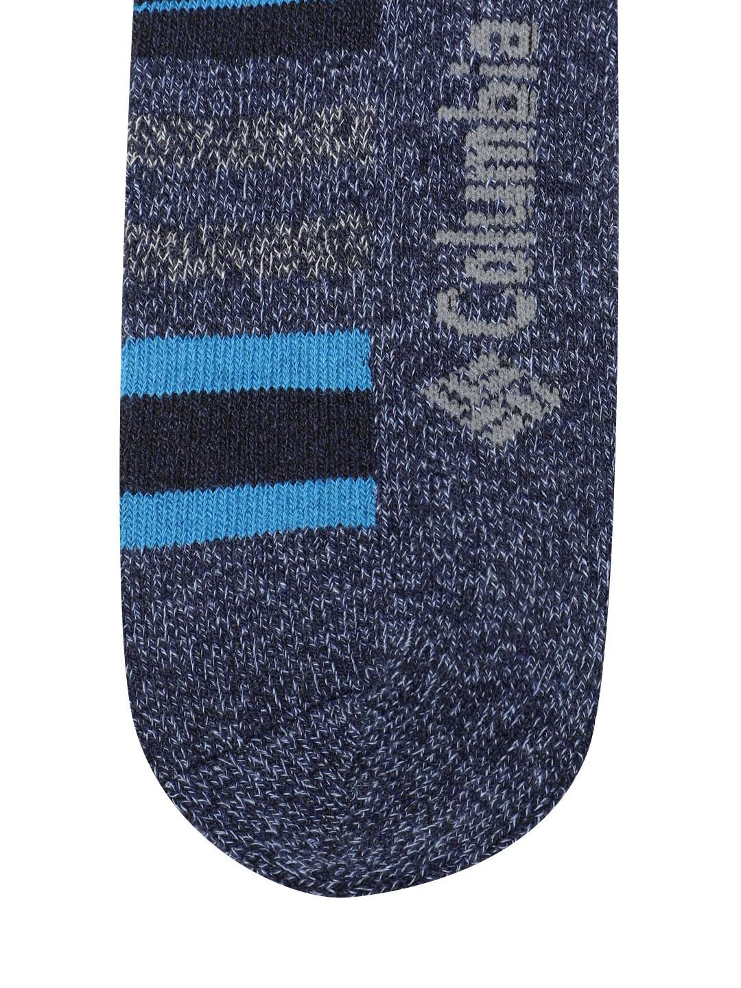 Columbia Women Blue Moisture Control Stripe Crew (2 Pair) (Non Returnable) - Image 4
