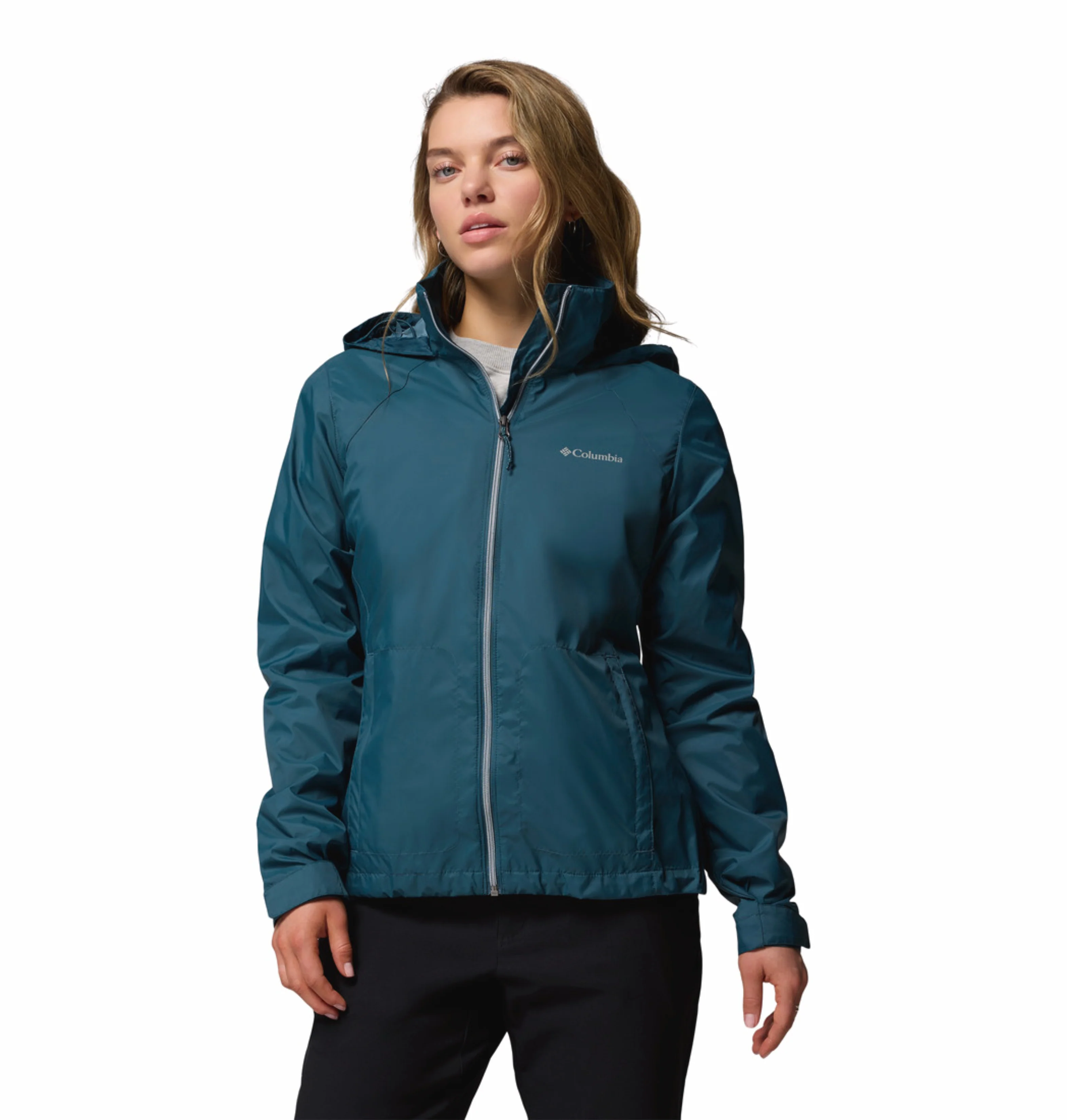 Columbia Women Blue Omni-Shield Switchback IV Rain Jacket