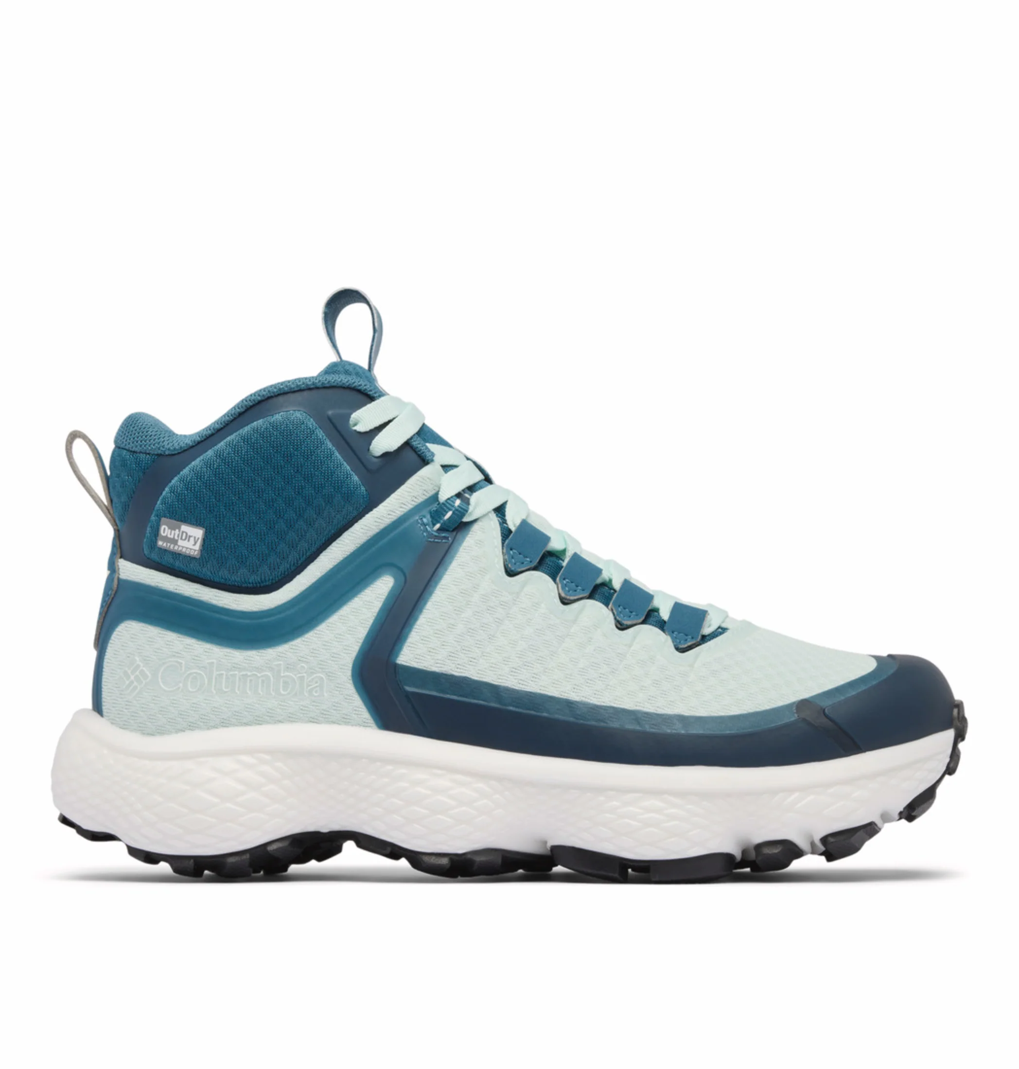 Columbia Women Blue OmniMax Escape Thrive Titanium Waterproof Hiking and Trekking Shoes