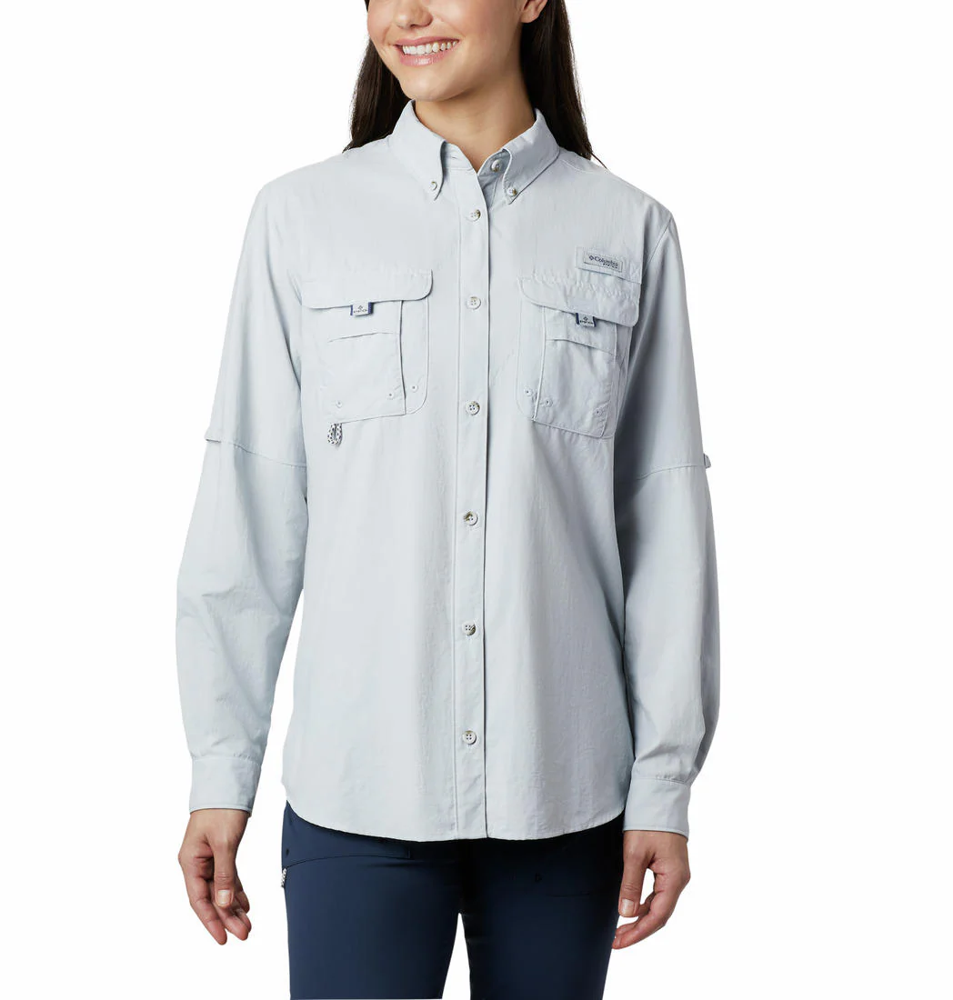 Columbia Women Grey Womens Bahama LS (Sun Protection)
