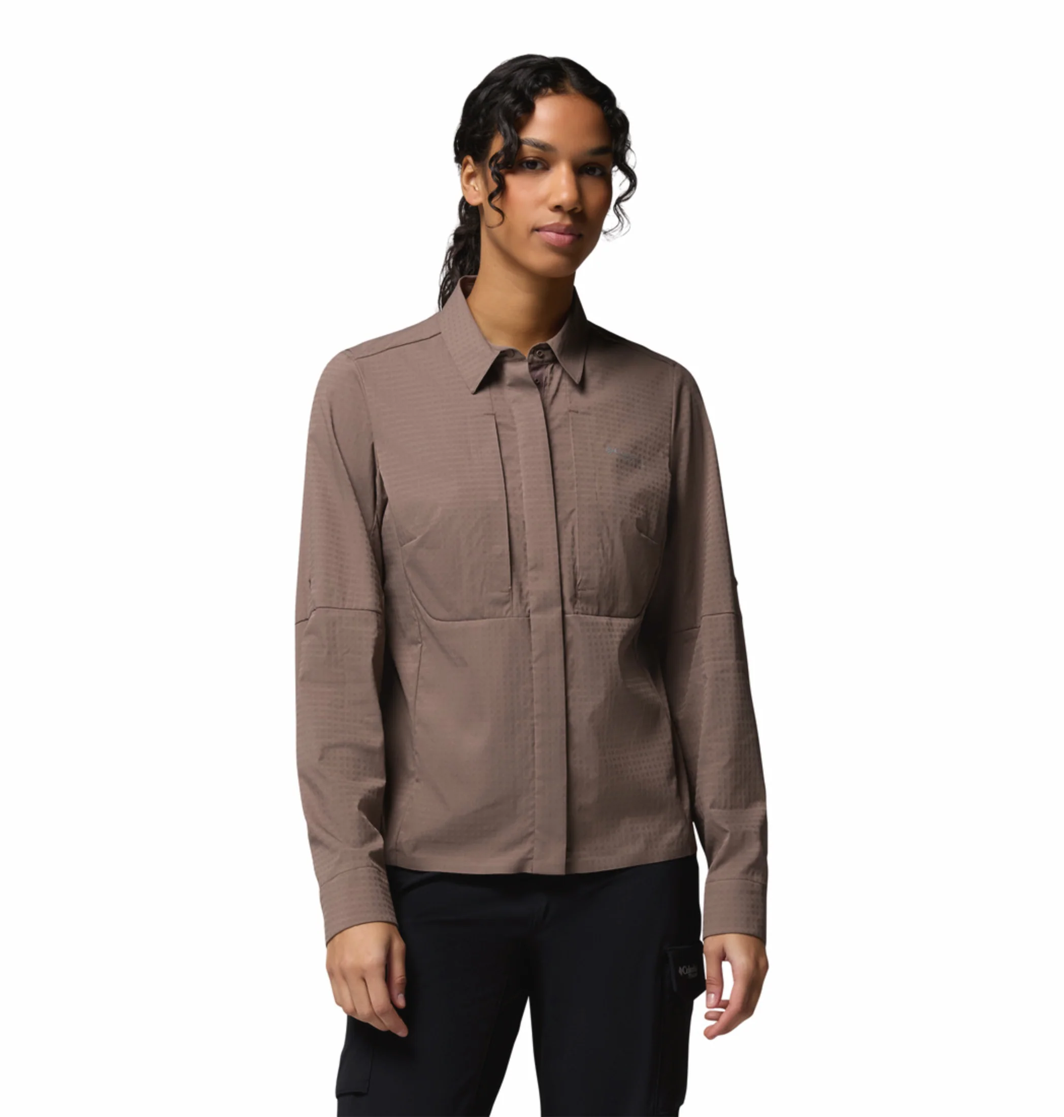 Columbia Women Mauve Omni-Freeze Ridge Ascent Long Sleeve Shirt