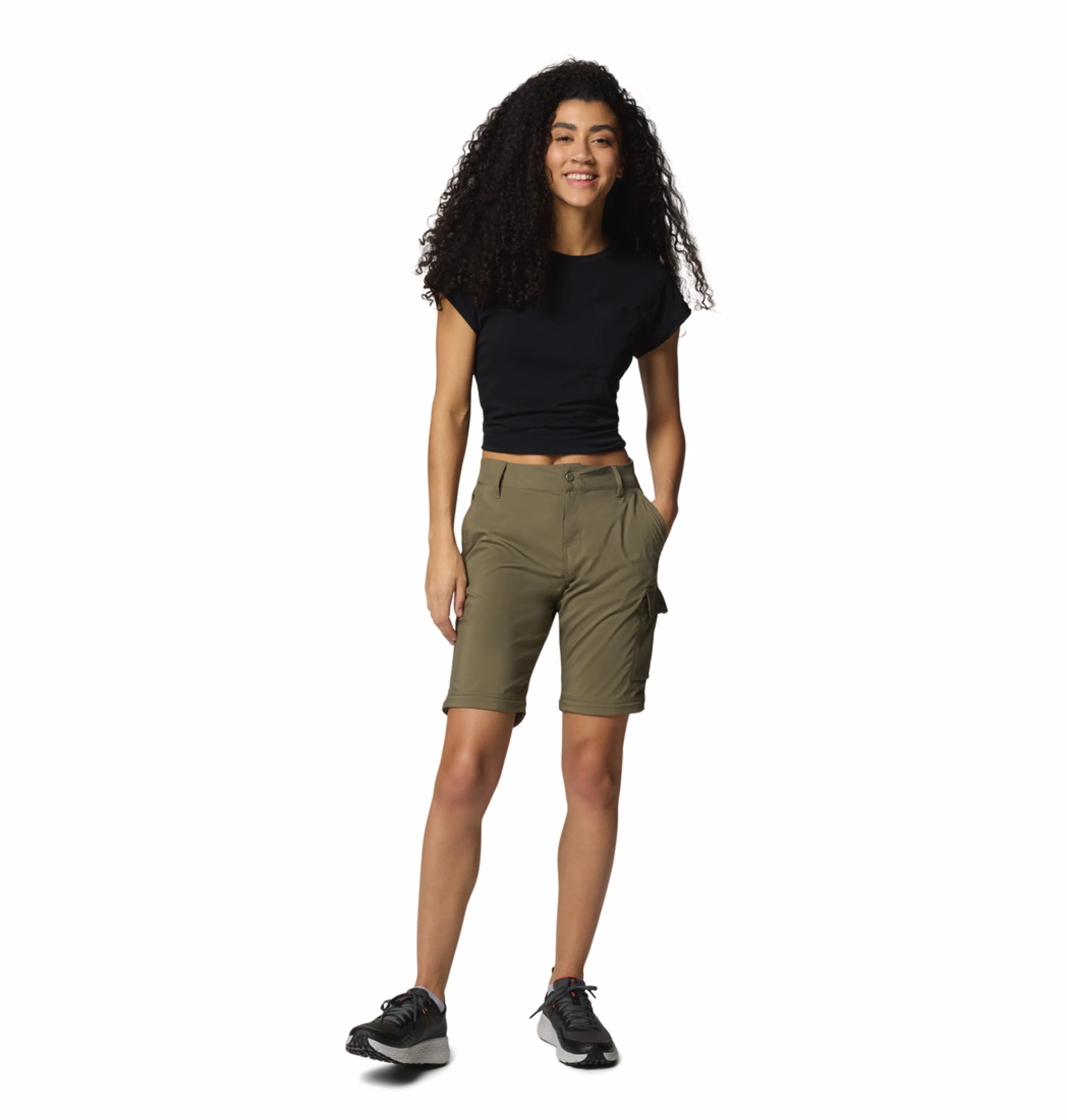 Columbia Women Olive Green Omni-Shade Silver Ridge Utility Convertible Pant - Image 5