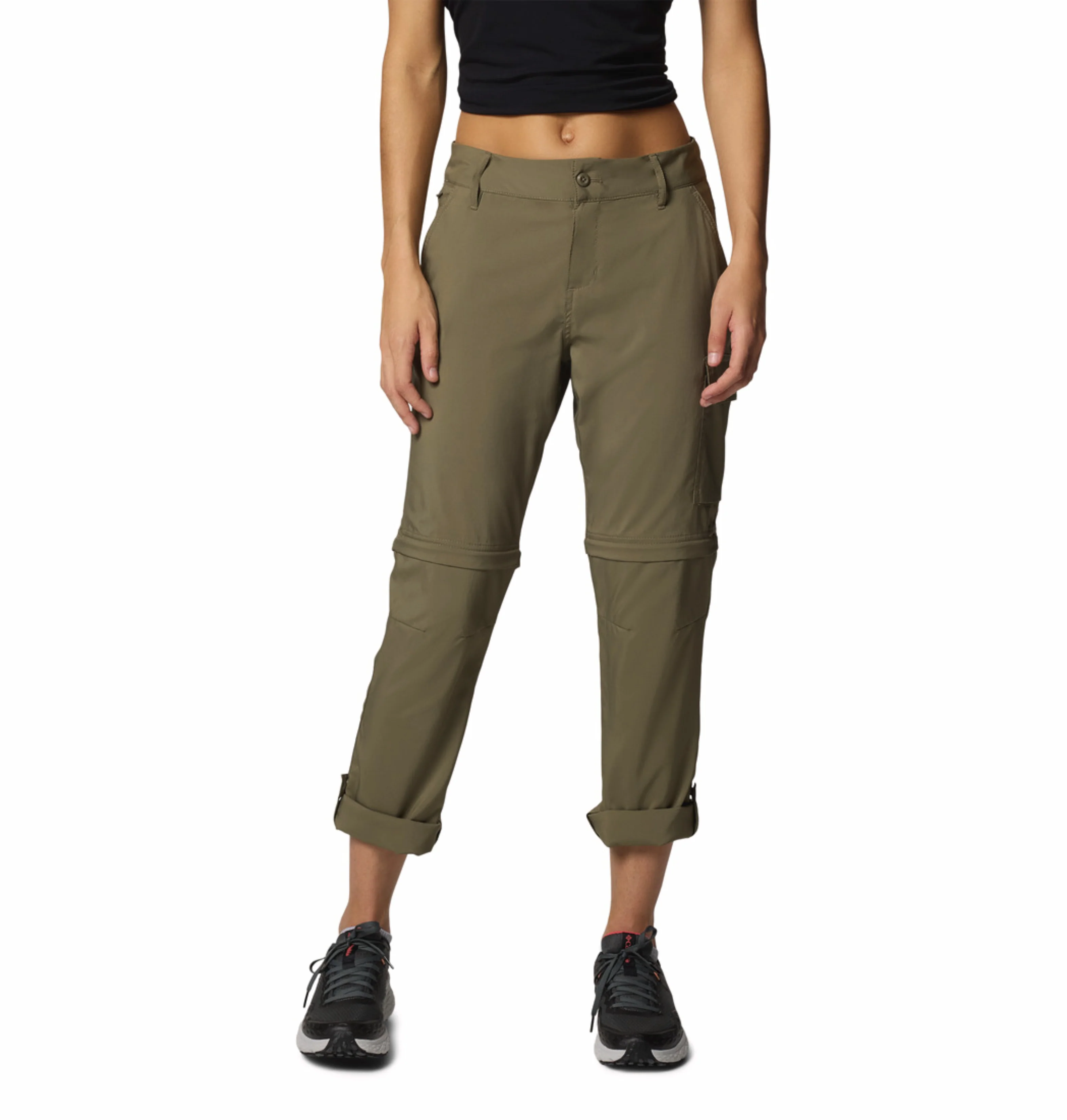Columbia Women Olive Green Omni-Shade Silver Ridge Utility Convertible Pant - Image 9