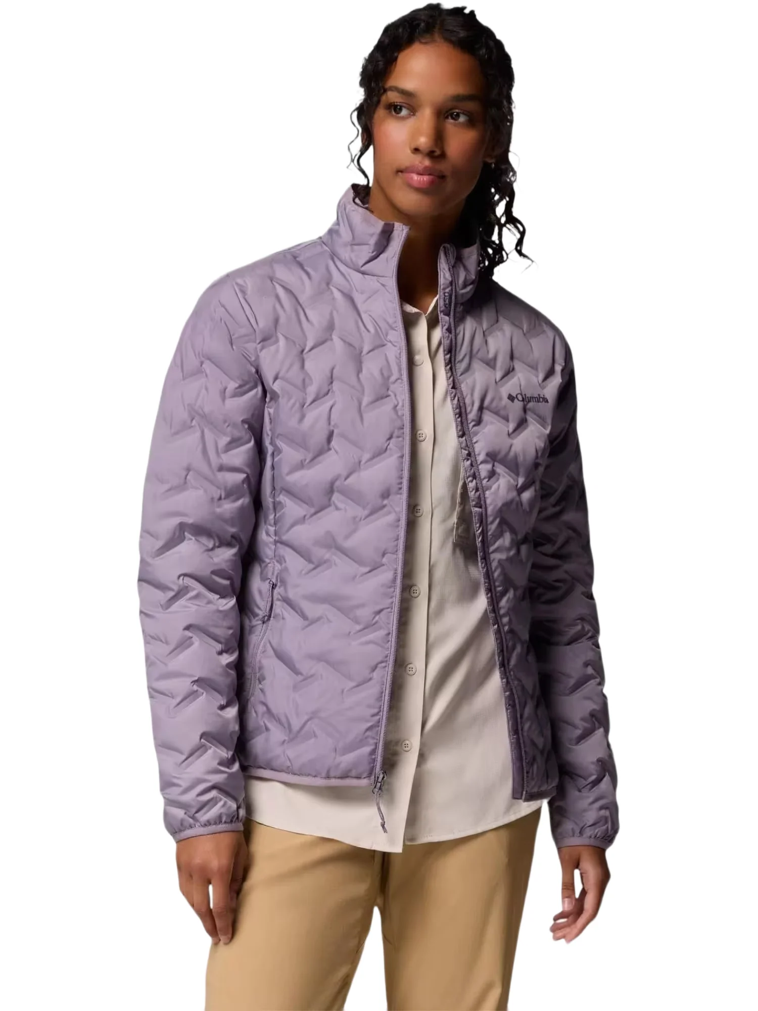 Columbia Women Purple Heat Seal Delta Ridge II Down Jacket