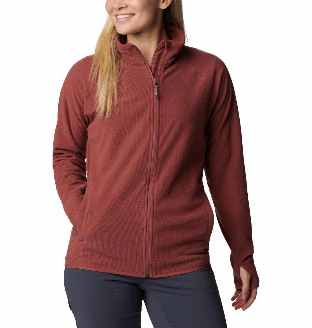Columbia Women Pink Back Beauty Full Zip