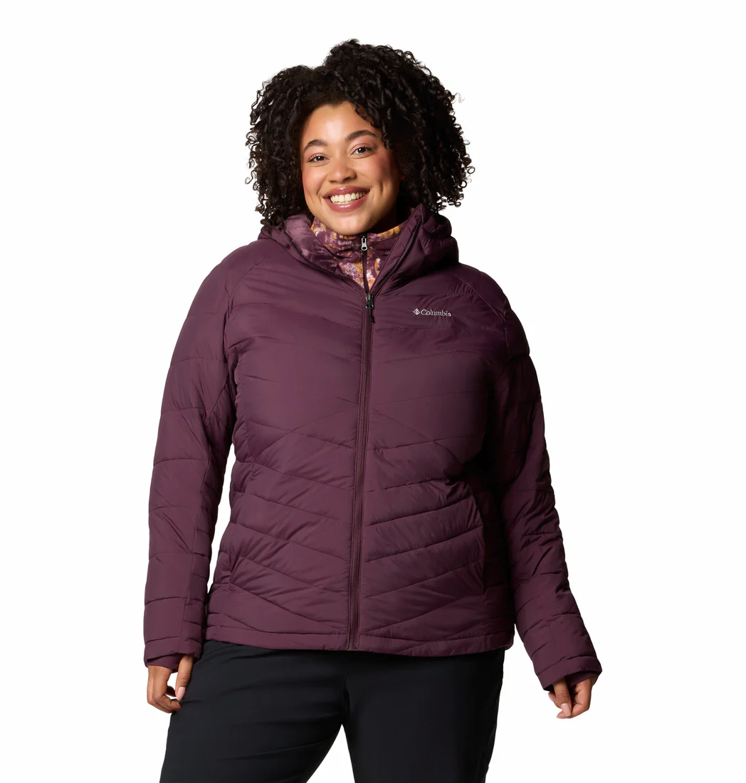Columbia Women Red Joy Peak II Hooded Jacket (Plus Size)