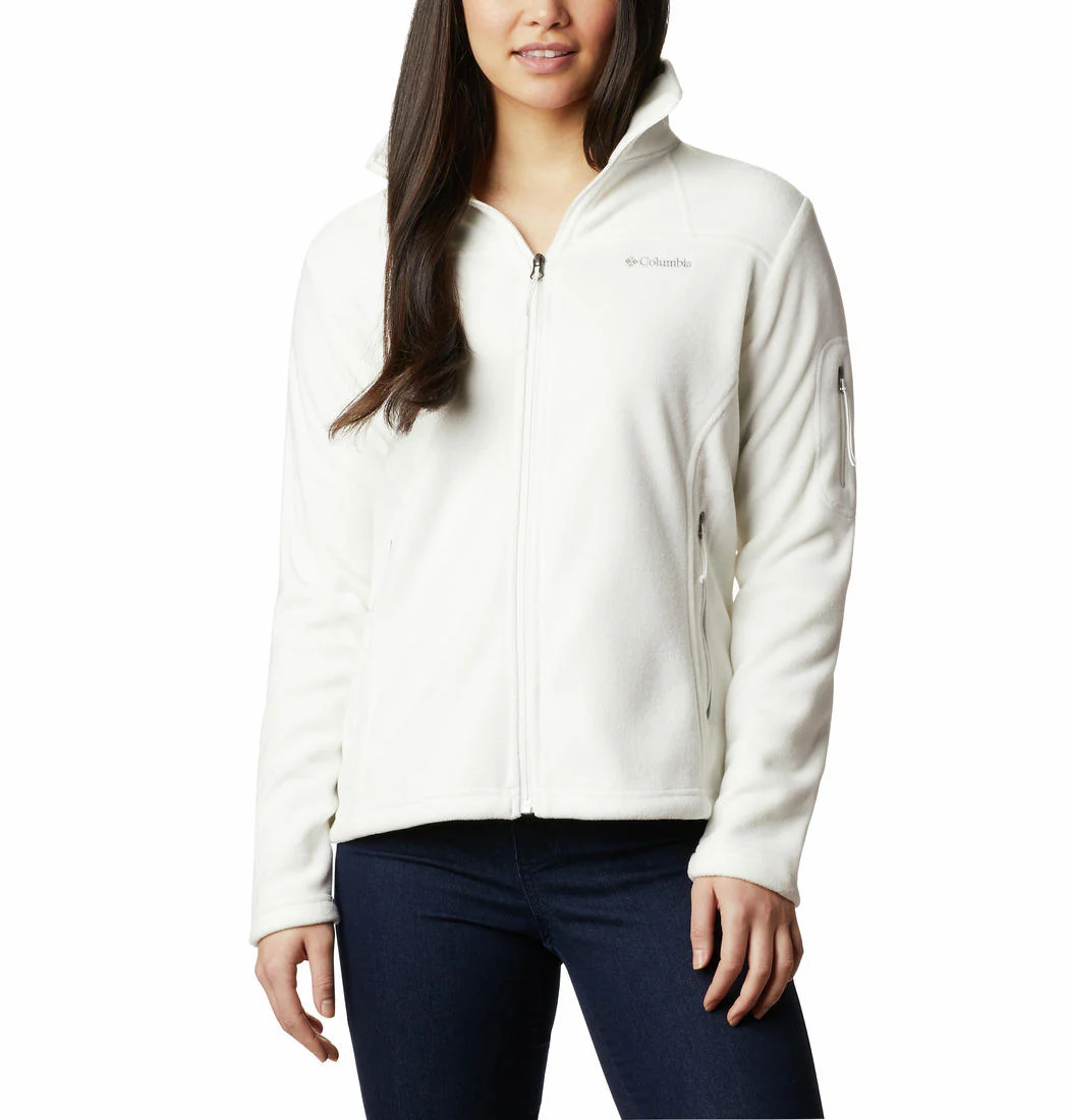 Columbia Women White Fast Trek II Jacket