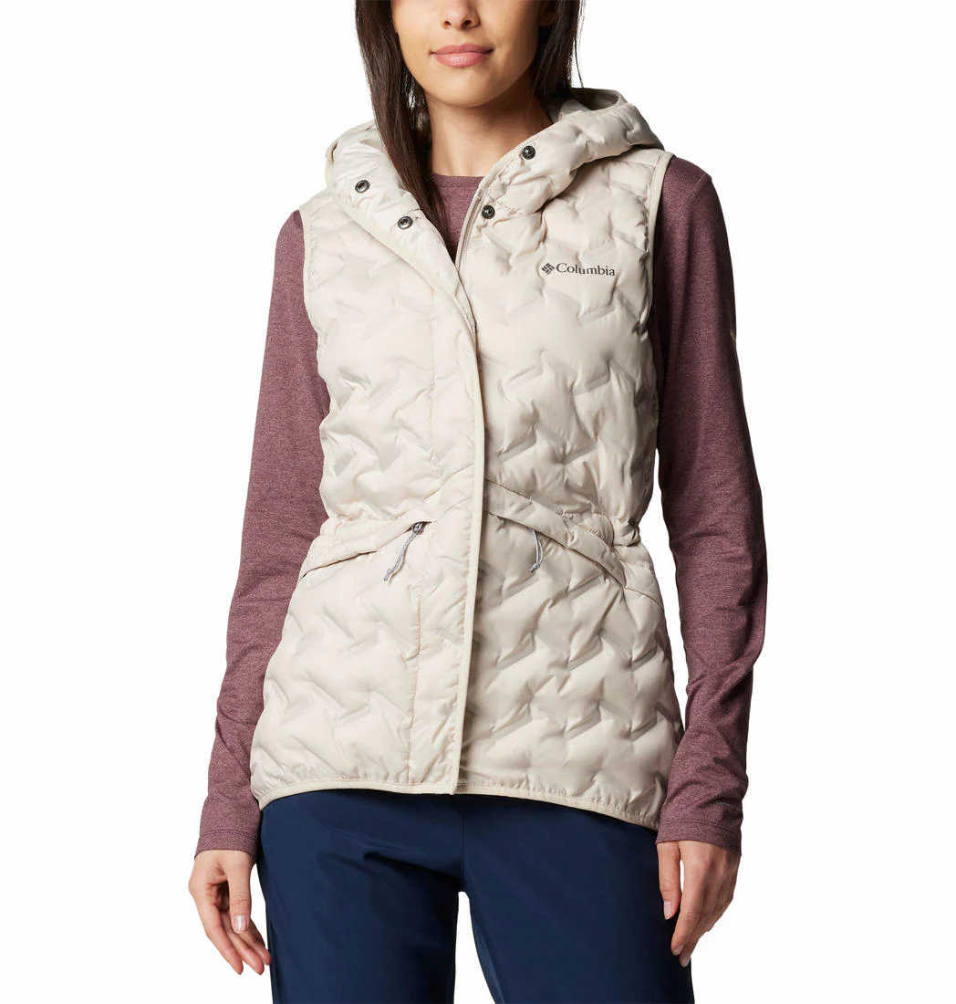 Columbia Women Brown Delta Ridge II Down Hooded Vest