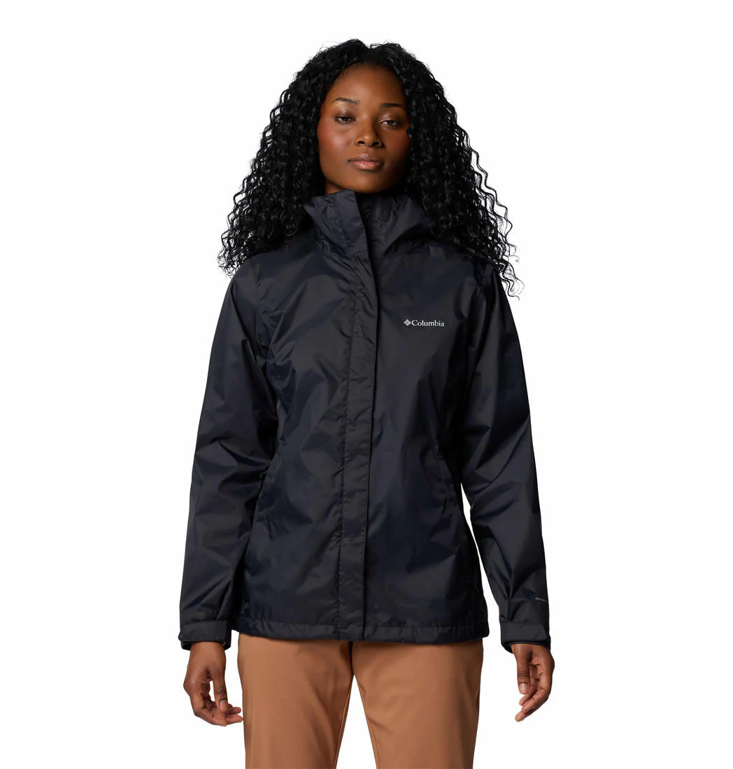 Columbia Women Black Arcadia II Jacket Waterproof
