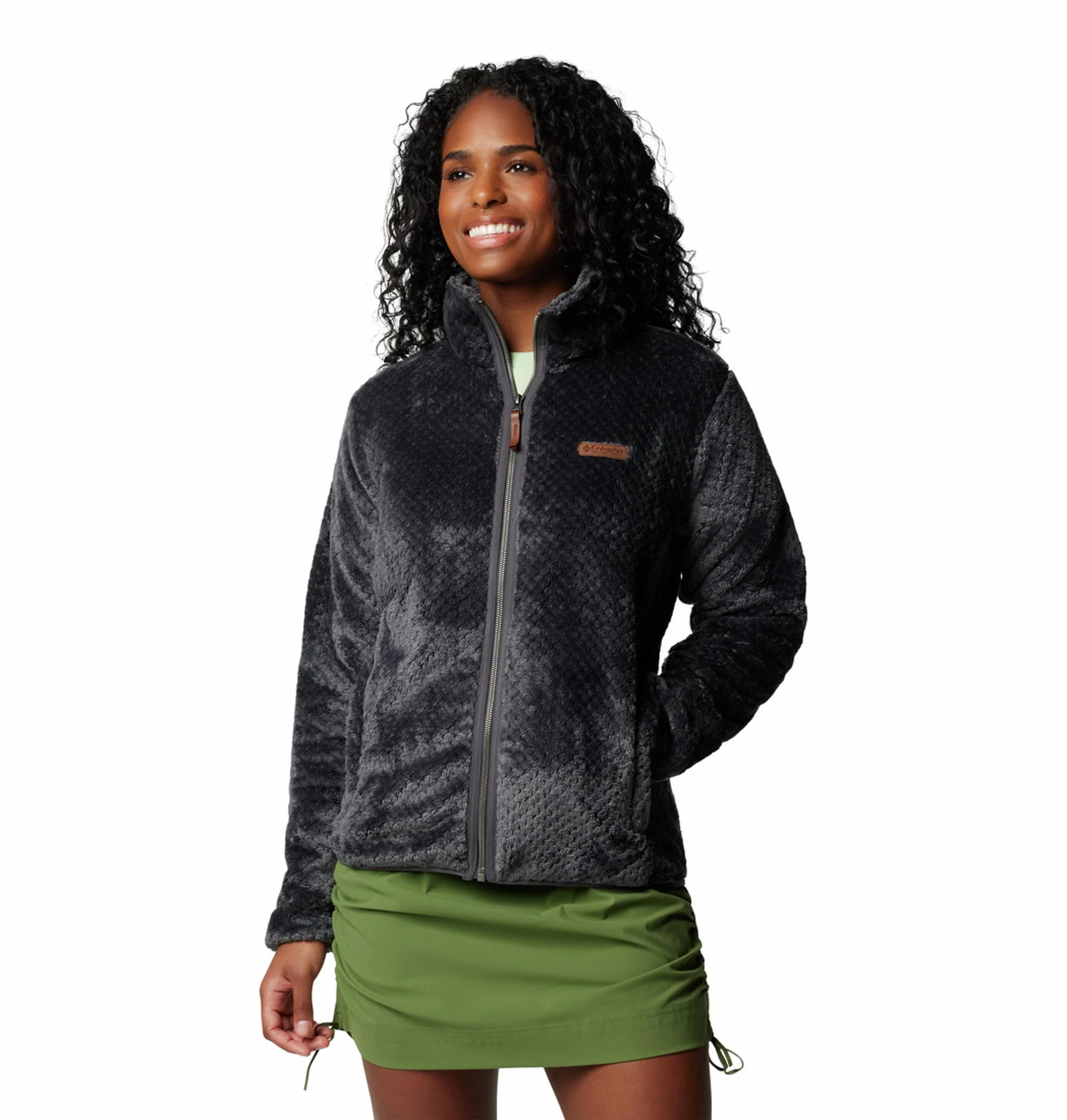 Columbia Women Black Fire Side II Sherpa FZ