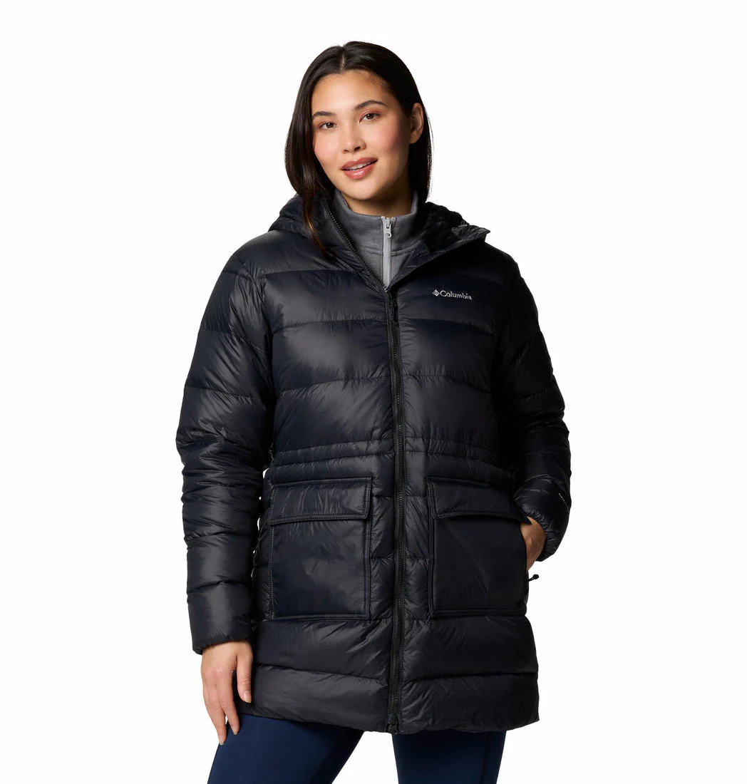 Columbia Women Black Harmony Falls Mid Down Jacket
