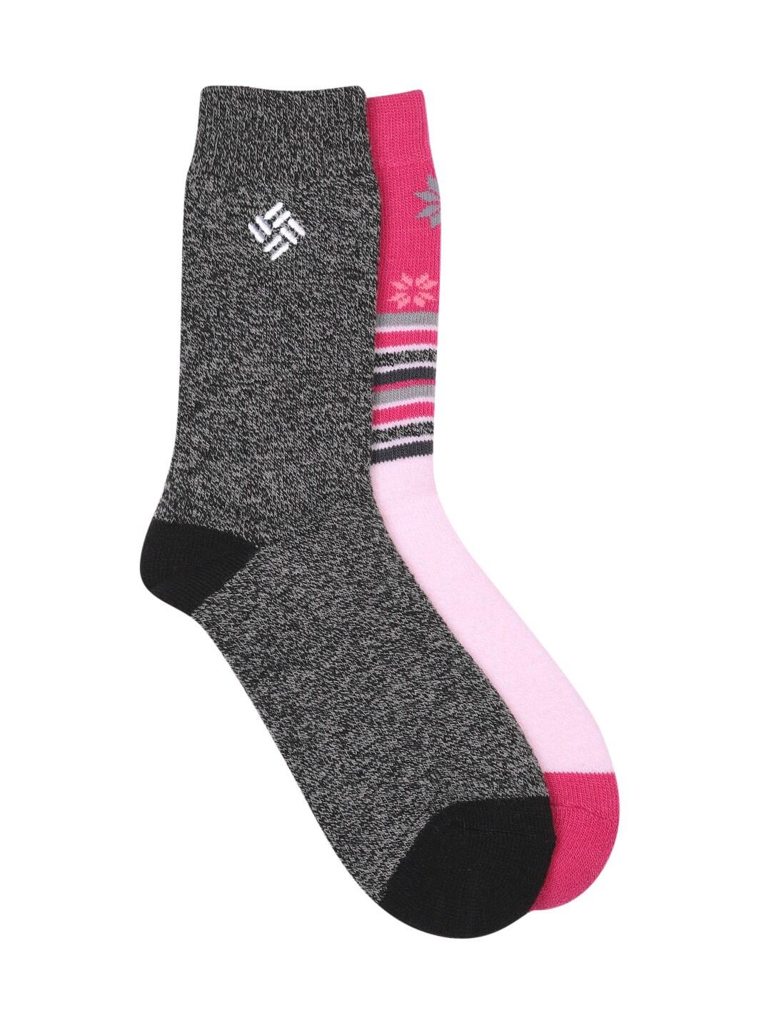 Columbia Women Black Medium Weight Snowfall Thermal (2 Pair) (Non Returnable)
