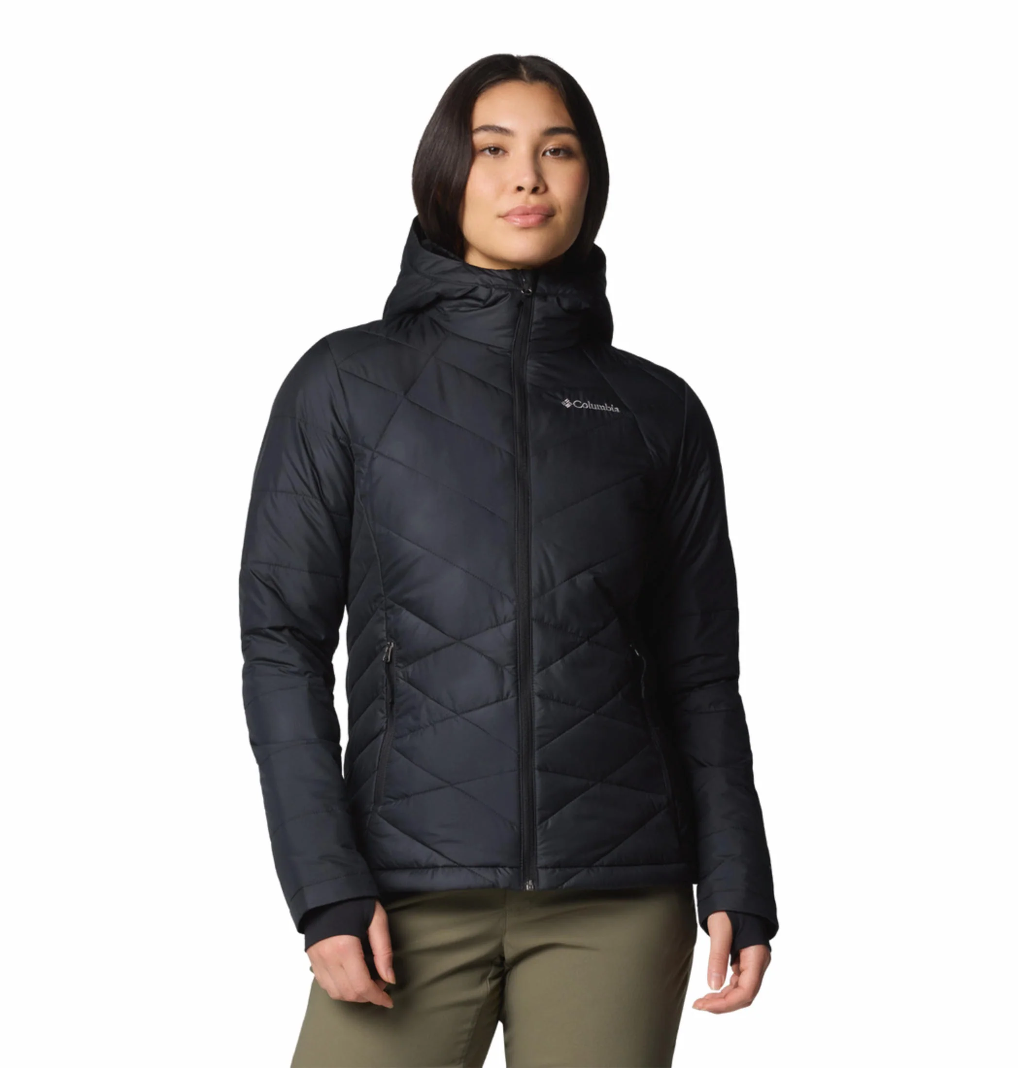 Columbia Women Black Heavenly Hooded Jacket
