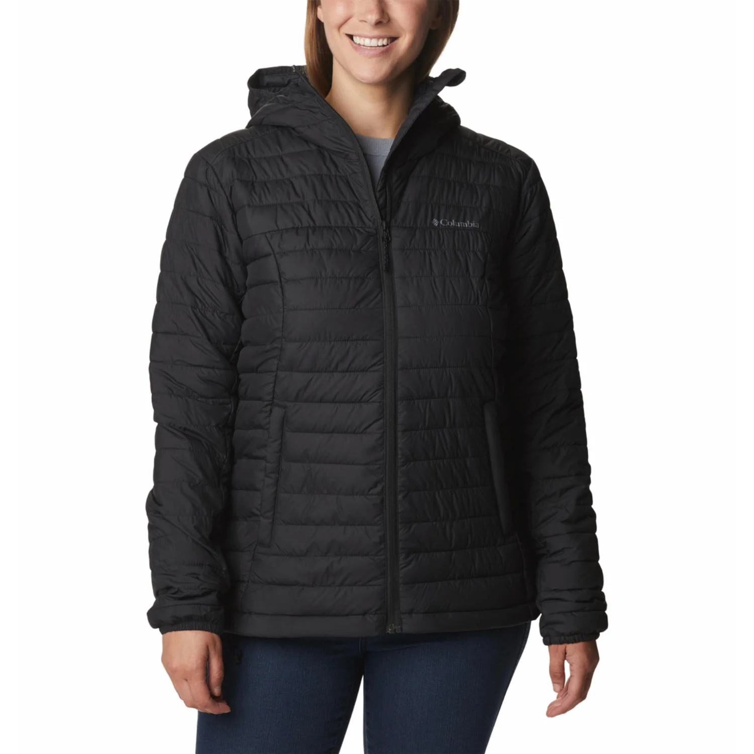Columbia Women Black Silver Falls II Hooded Jacket