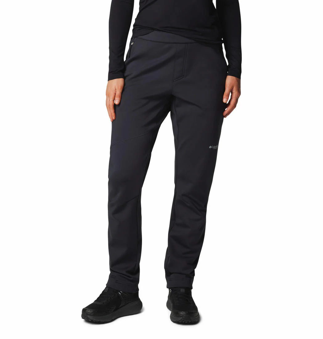 Columbia Women Black Vast Canyon High-Rise Softshell Pant